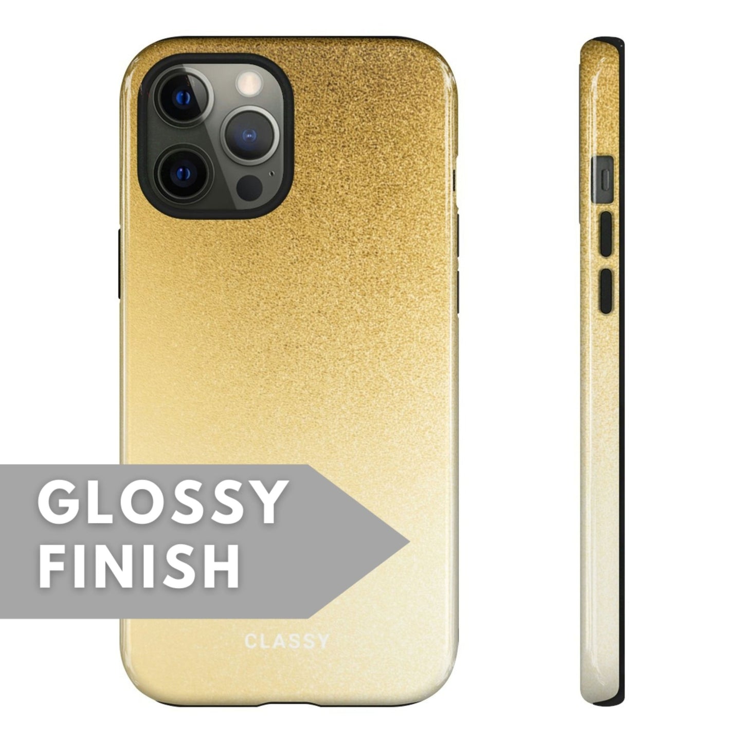 Gold Ombre Tough Case - Classy Cases - Phone Case - Samsung Galaxy S23 - Glossy -
