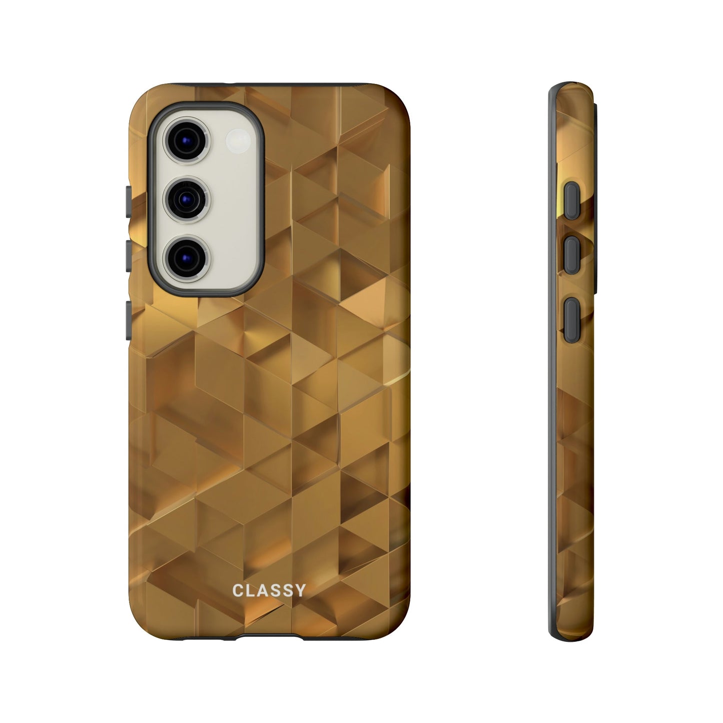 Gold Pattern Tough Case - Classy Cases - Phone Case - Samsung Galaxy S23 - Glossy -