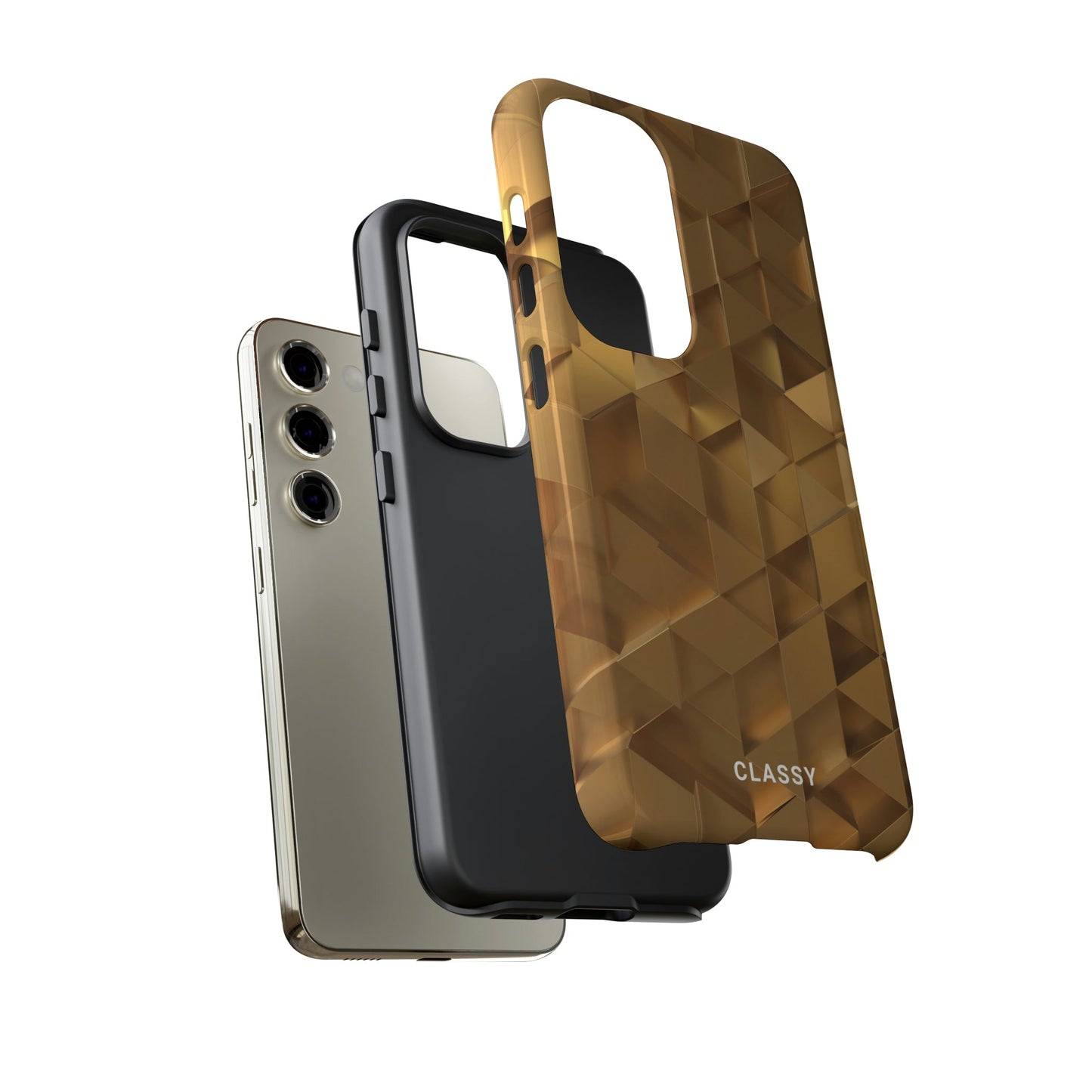 Gold Pattern Tough Case - Classy Cases - Phone Case - Samsung Galaxy S23 - Glossy -