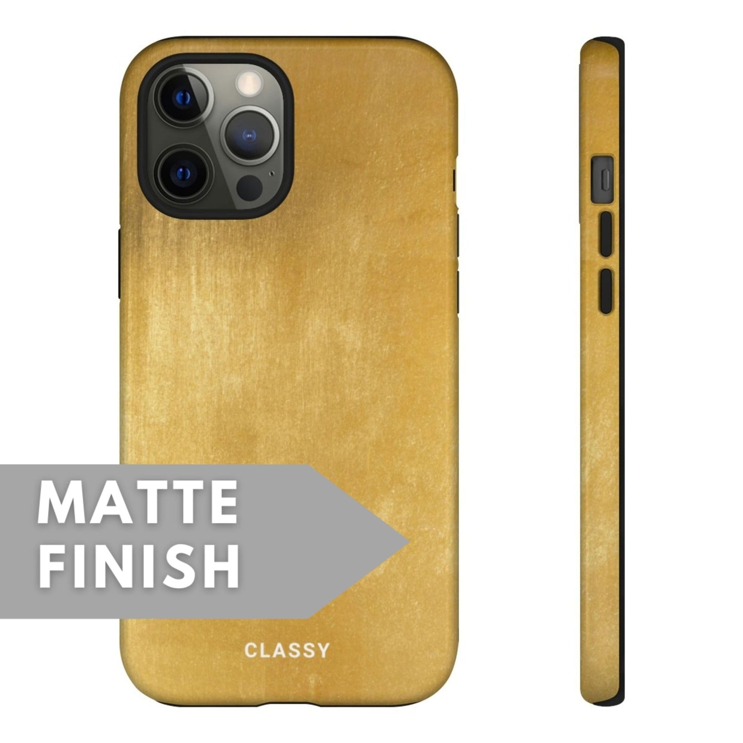 Gold Slight Pattern Tough Case - Classy Cases - Phone Case - Samsung Galaxy S23 - Glossy -
