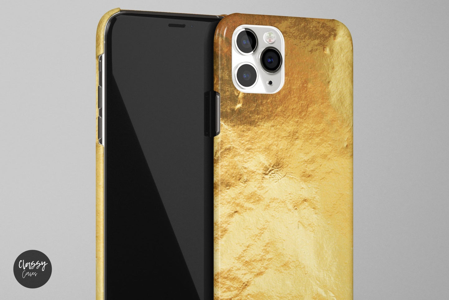 Gold Textured Pattern Snap Case - Classy Cases - Phone Case - iPhone 12 Pro Max - Glossy -