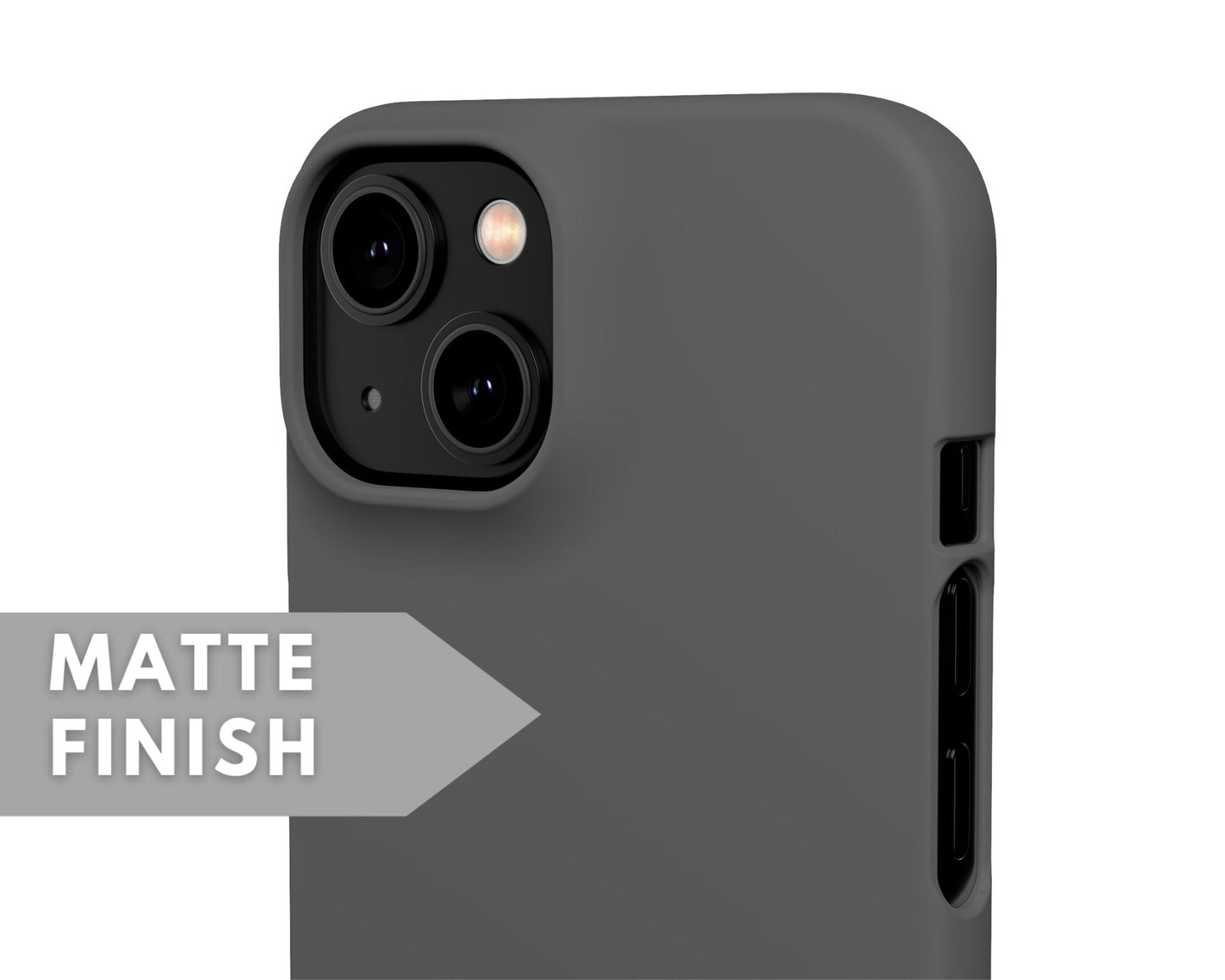 Gray Snap Case - Classy Cases - Phone Case - iPhone 14 - Glossy -