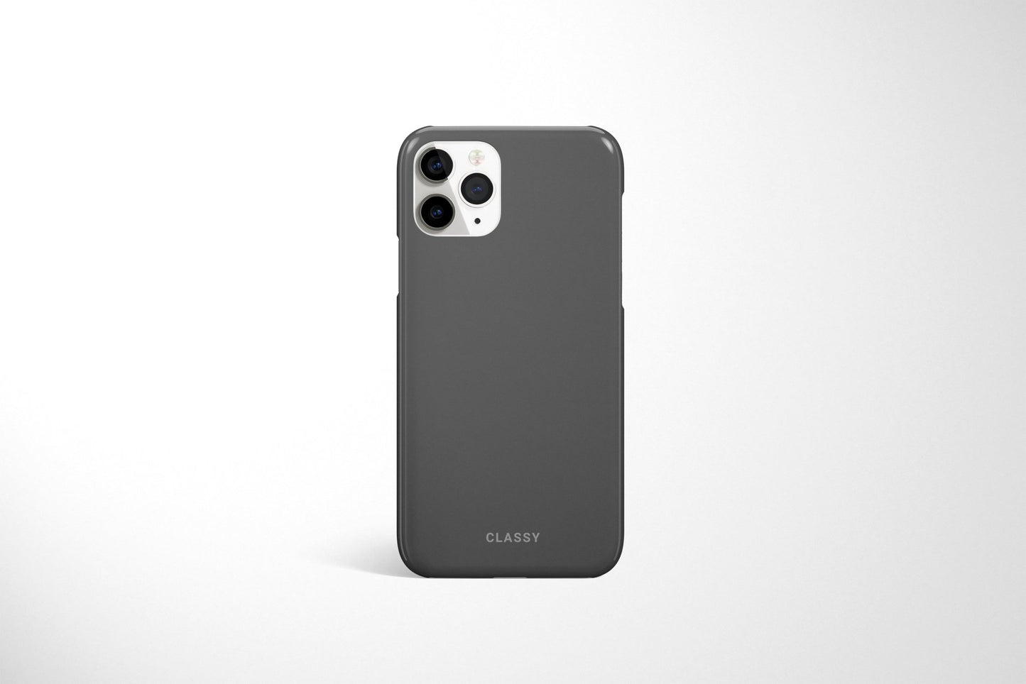 Gray Snap Case - Classy Cases - Phone Case - iPhone 14 - Glossy -