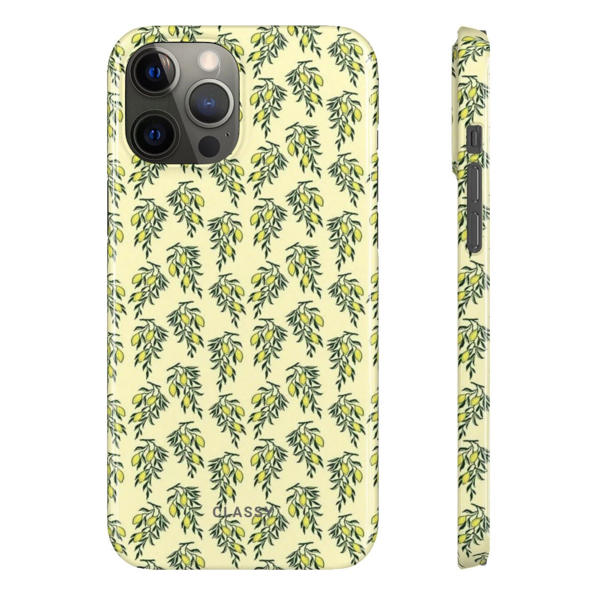 Green Flowers Snap Case - Classy Cases - Phone Case - iPhone 12 Pro Max - Glossy -