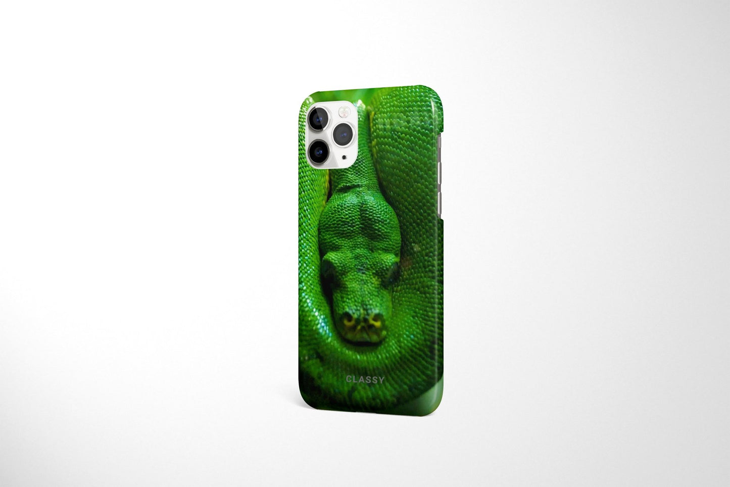 Green Snake Snap Case - Classy Cases - Phone Case - iPhone 14 - Glossy -