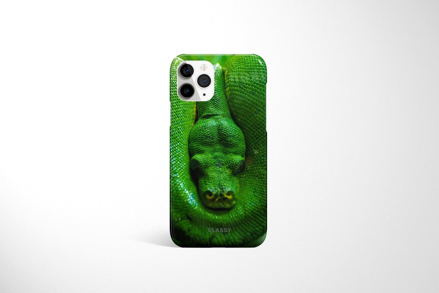 Green Snake Snap Case - Classy Cases - Phone Case - iPhone 14 - Glossy -
