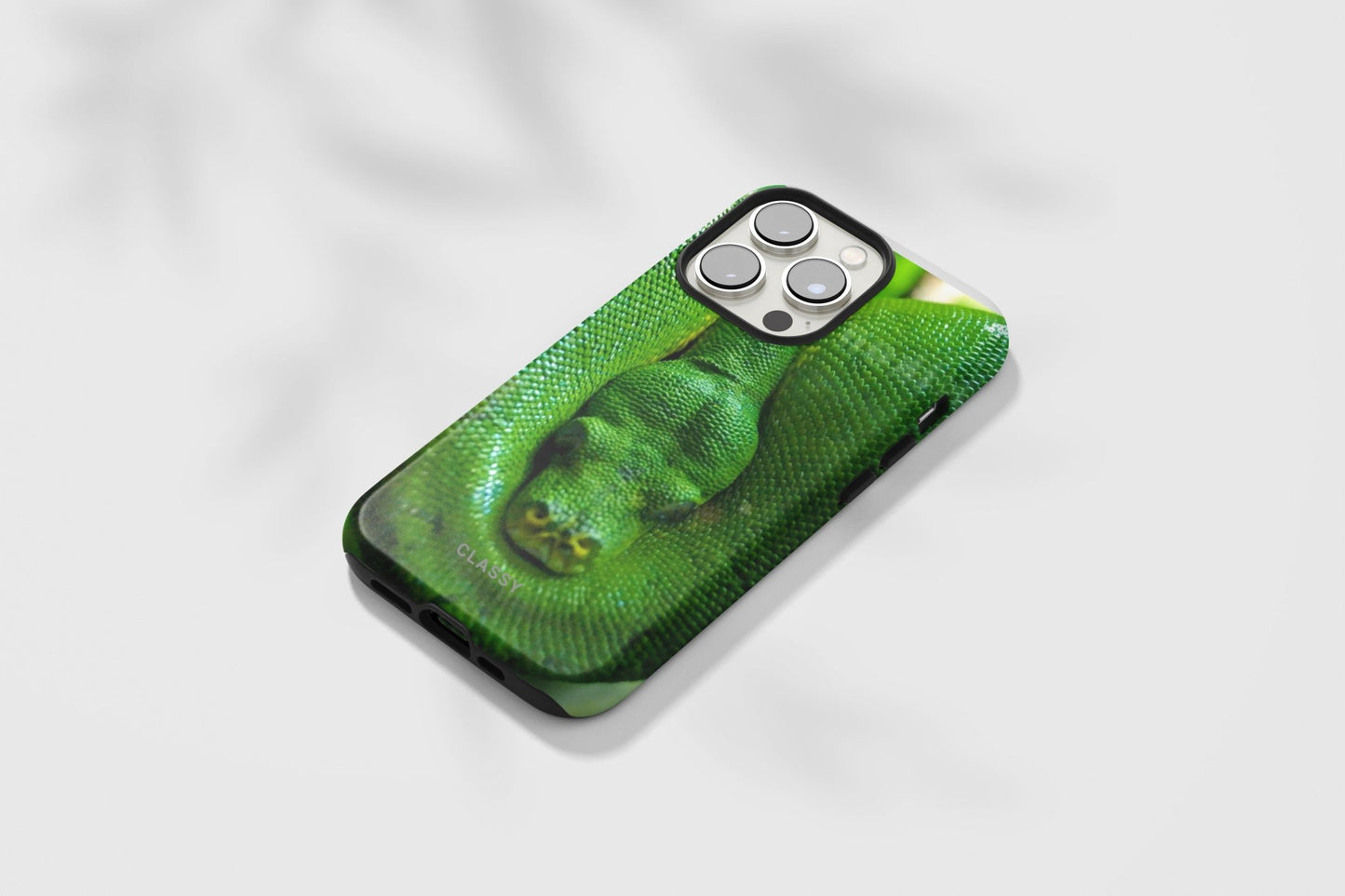 Green Snake Tough Case - Classy Cases - Phone Case - iPhone 14 - Glossy -