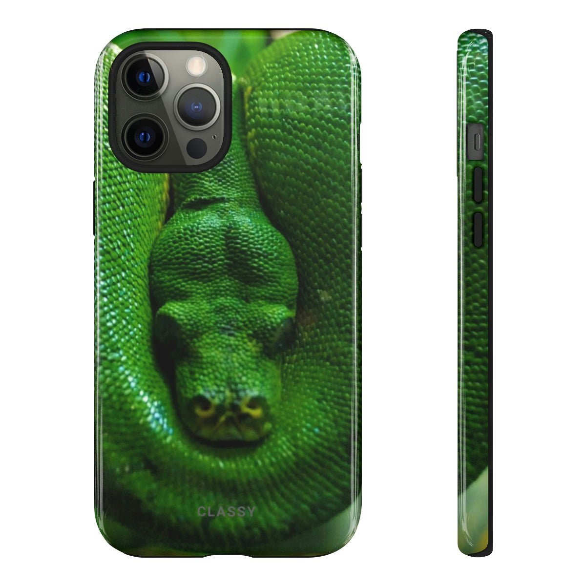 Green Snake Tough Case - Classy Cases - Phone Case - iPhone 14 - Glossy -