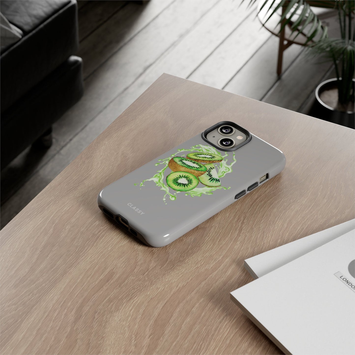 Kiwi Tough Case - Classy Cases - Phone Case - iPhone 14 - Glossy -