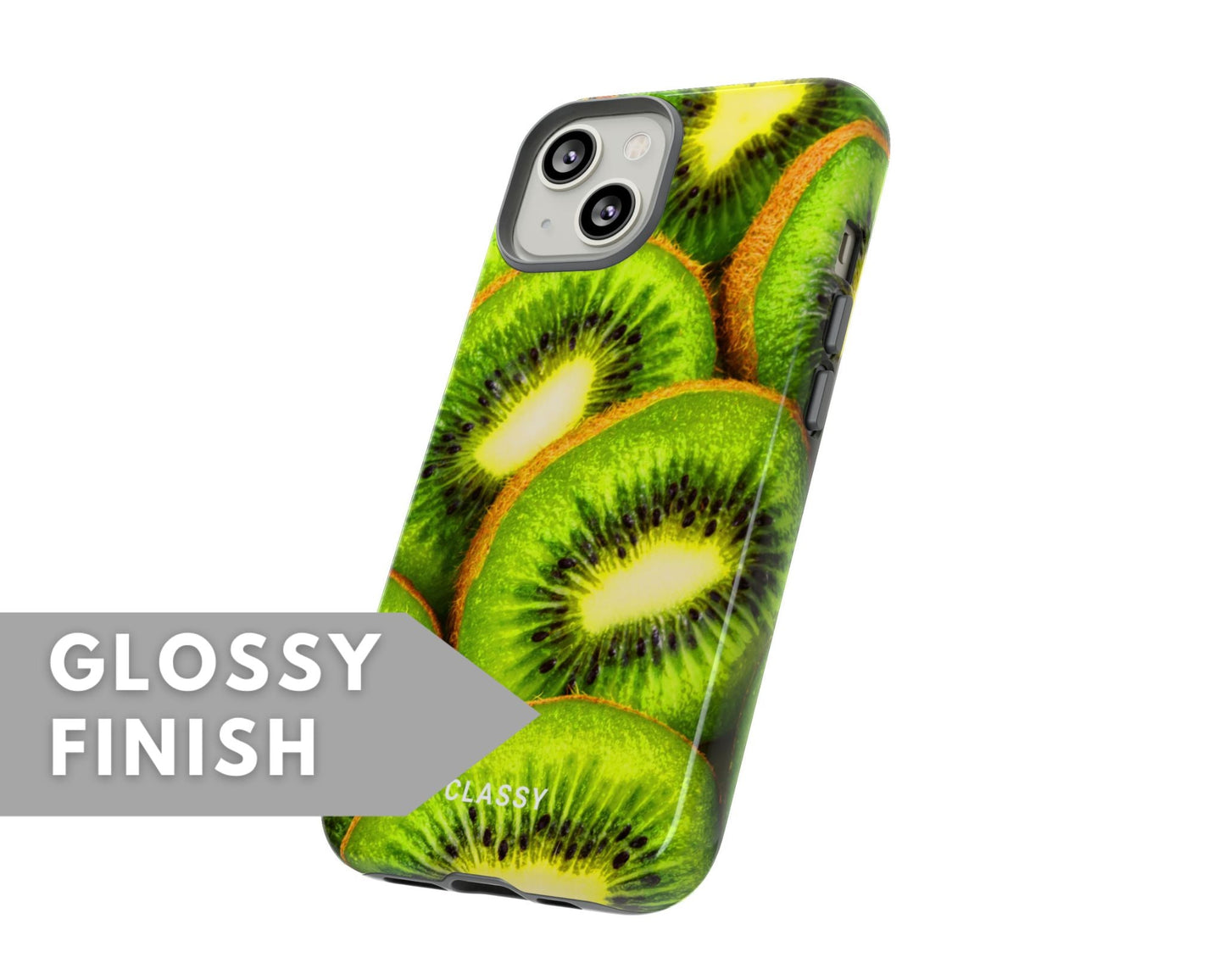Kiwis Tough Case - Classy Cases - Phone Case - iPhone 15 - Glossy -