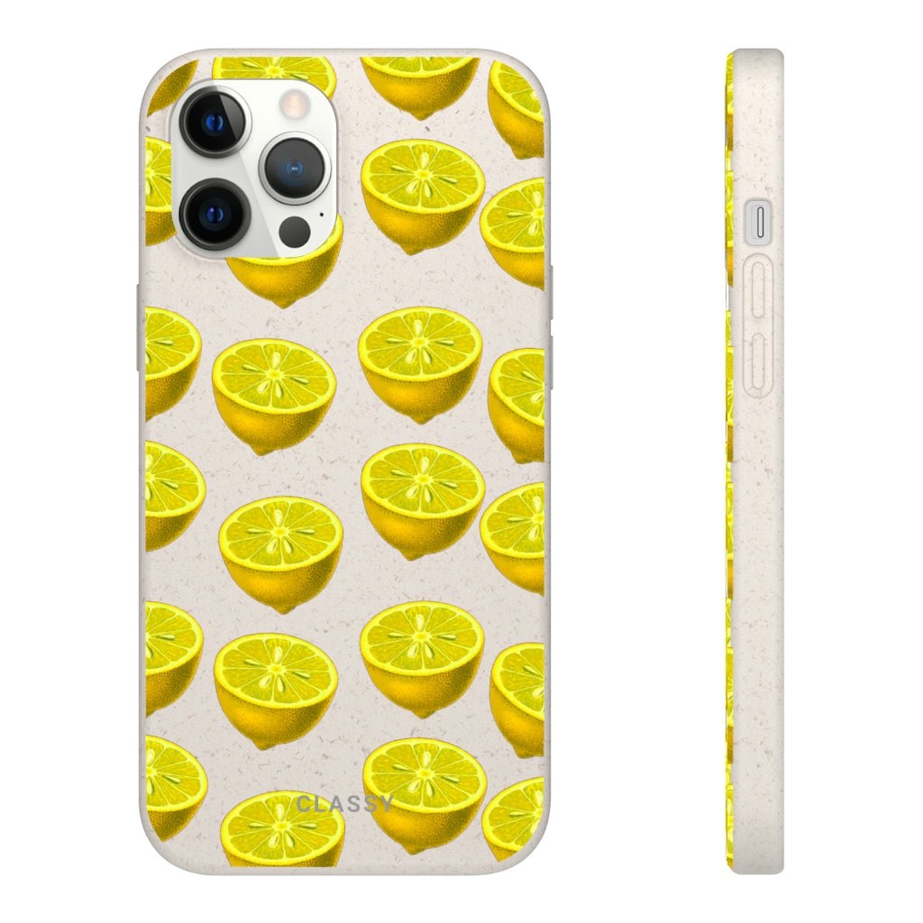 Lemon Biodegradable Case - Classy Cases - Phone Case - iPhone 12 Pro Max with gift packaging - -