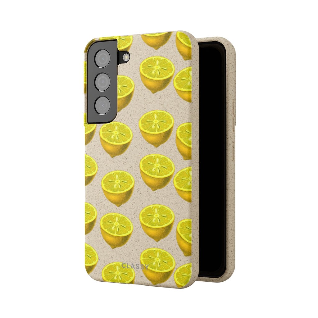 Lemon Biodegradable Case - Classy Cases - Phone Case - Samsung Galaxy S22 with gift packaging - -