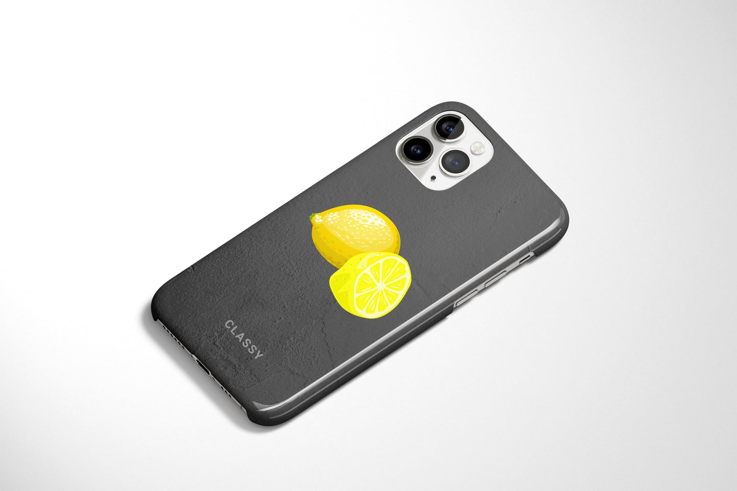 Lemons Black Snap Case - Classy Cases - Phone Case - iPhone 12 Pro Max - Glossy -