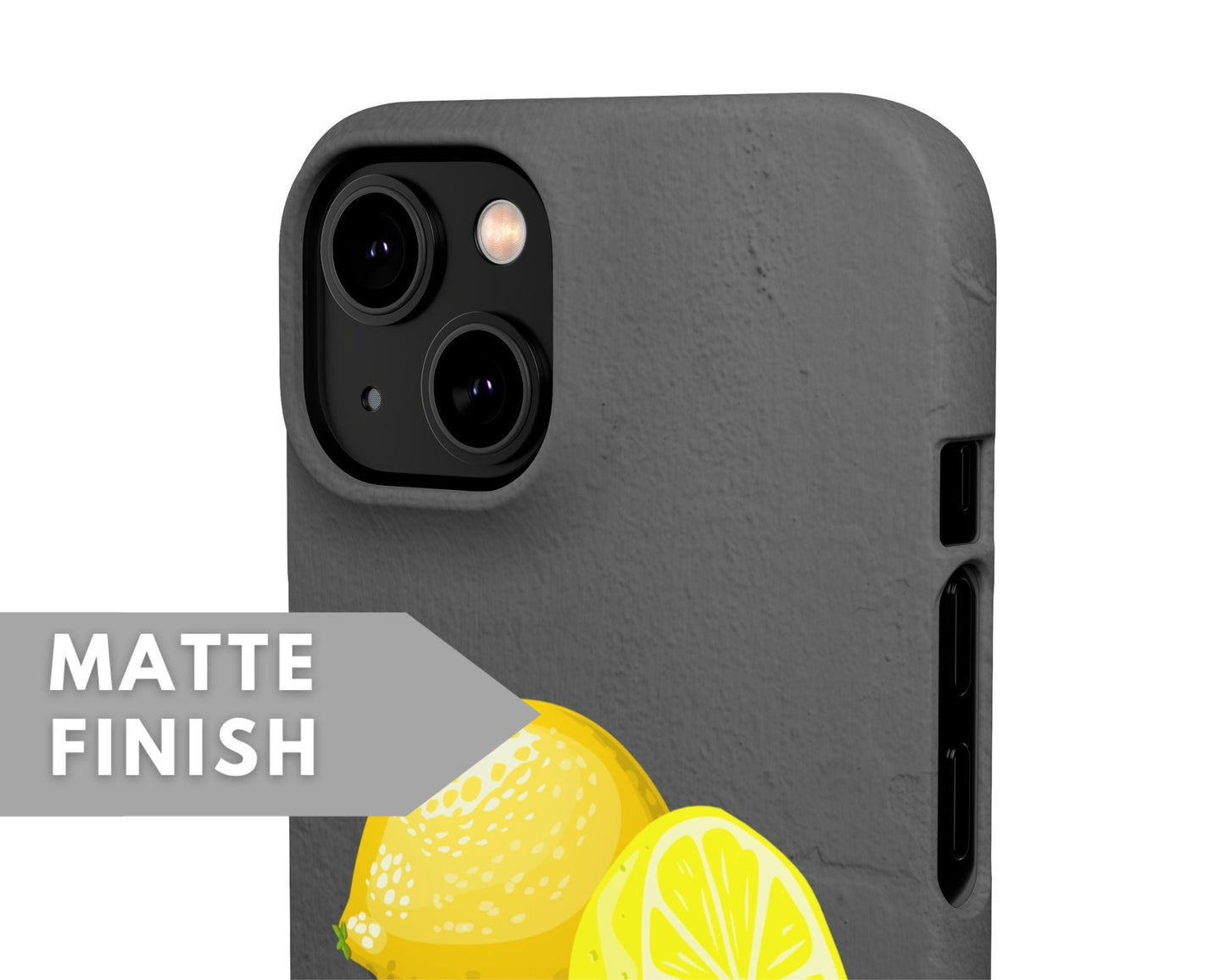 Lemons Black Snap Case - Classy Cases - Phone Case - iPhone 14 - Glossy -