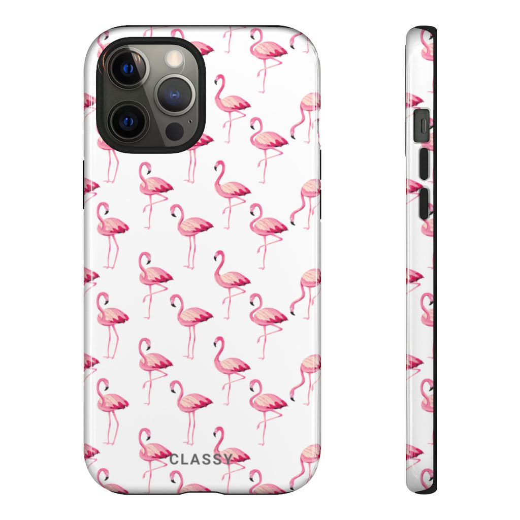 White Flamingo Tough Case - Classy Cases - Phone Case - iPhone 12 Pro Max - Glossy -