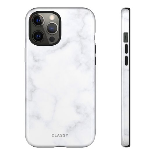Light White Marble Tough Case - Classy Cases