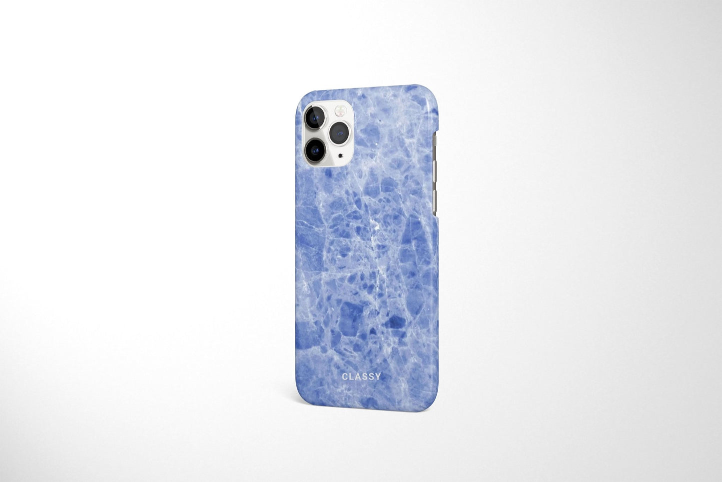 Light Blue Marble Snap Case - Classy Cases - Phone Case - iPhone 14 - Glossy -