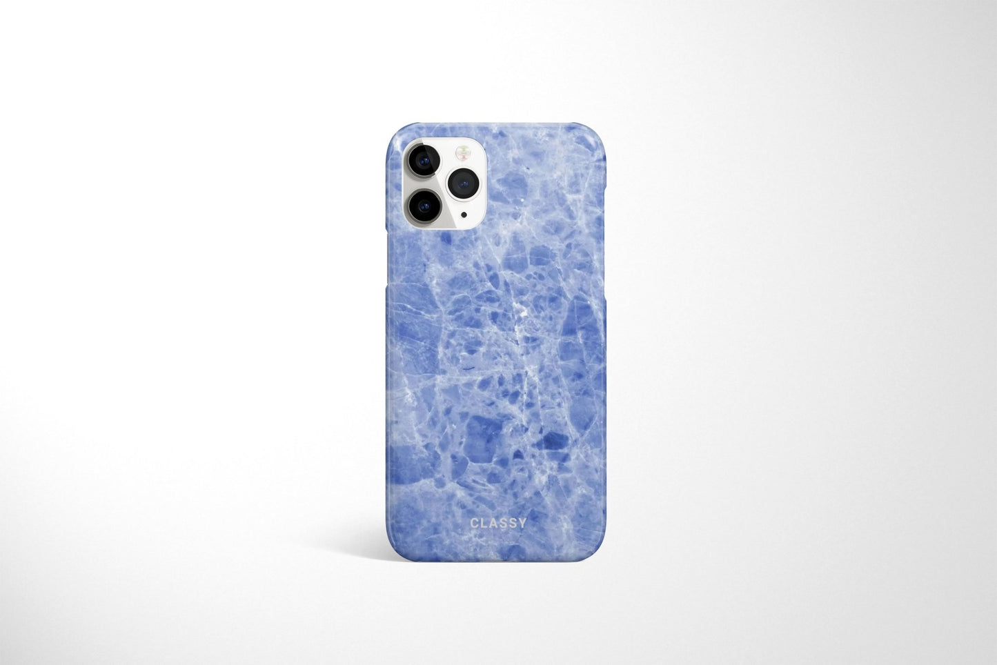 Light Blue Marble Snap Case - Classy Cases - Phone Case - iPhone 14 - Glossy -