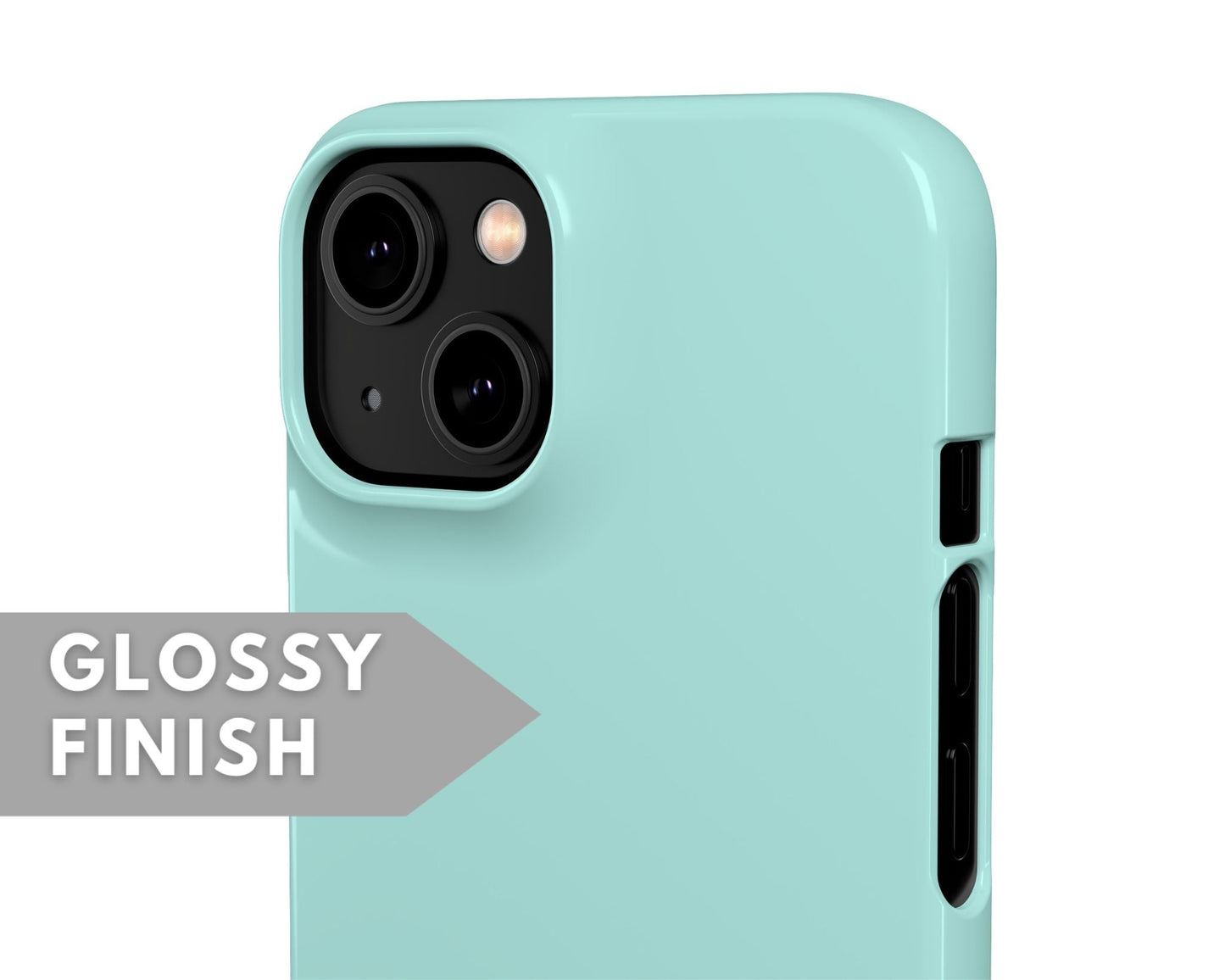 Light Blue Snap Case - Classy Cases - Phone Case - iPhone 14 - Glossy -
