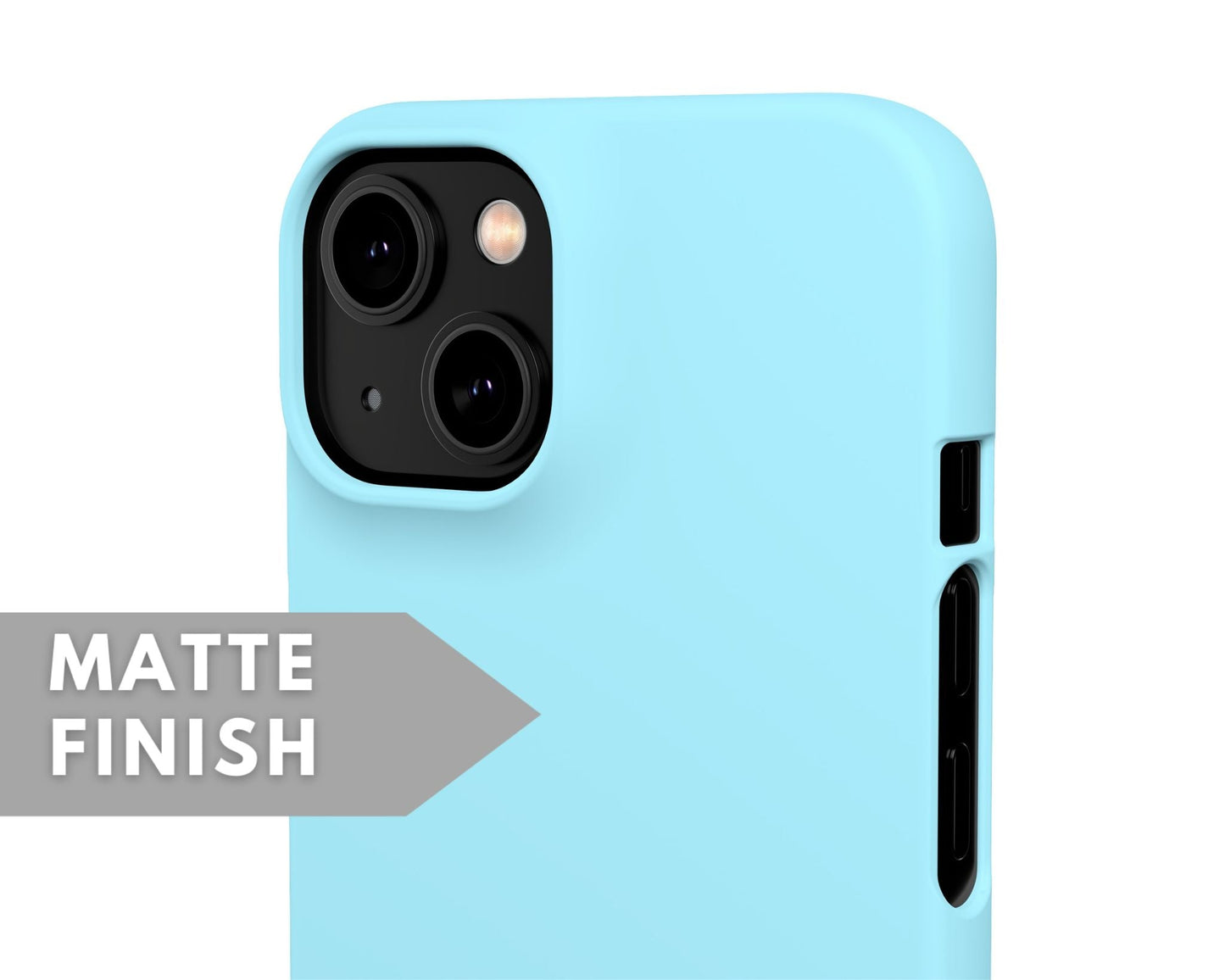 Light Blue Snap Case - Classy Cases - Phone Case - iPhone 14 - Glossy -