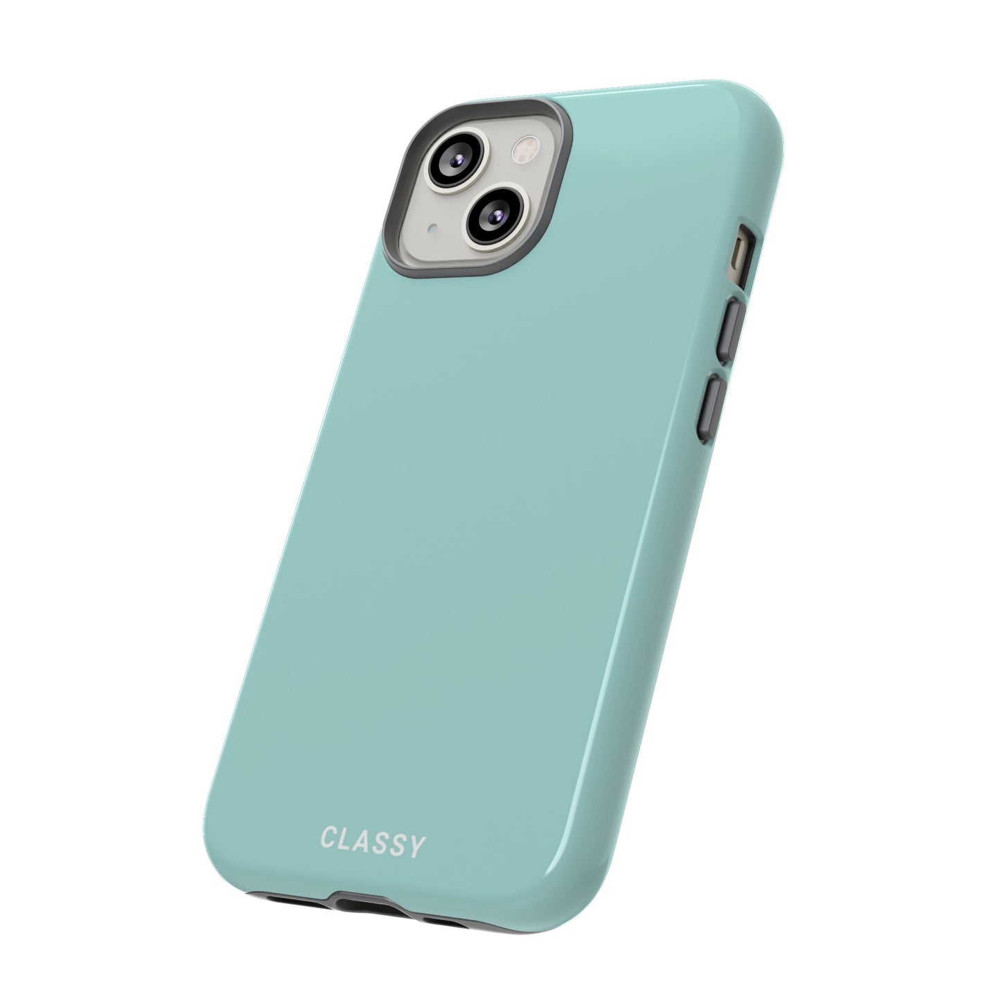 Light Blue Tough Case - Classy Cases - Phone Case - iPhone 14 - Glossy -