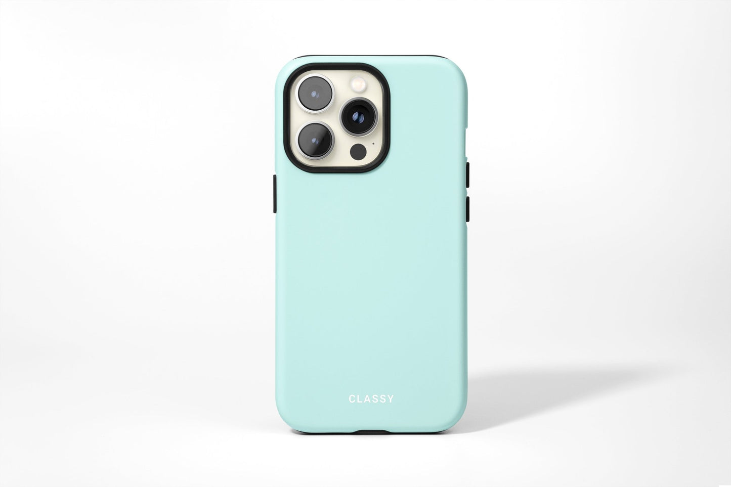 Light Blue Tough Case - Classy Cases - Phone Case - iPhone 14 - Glossy -