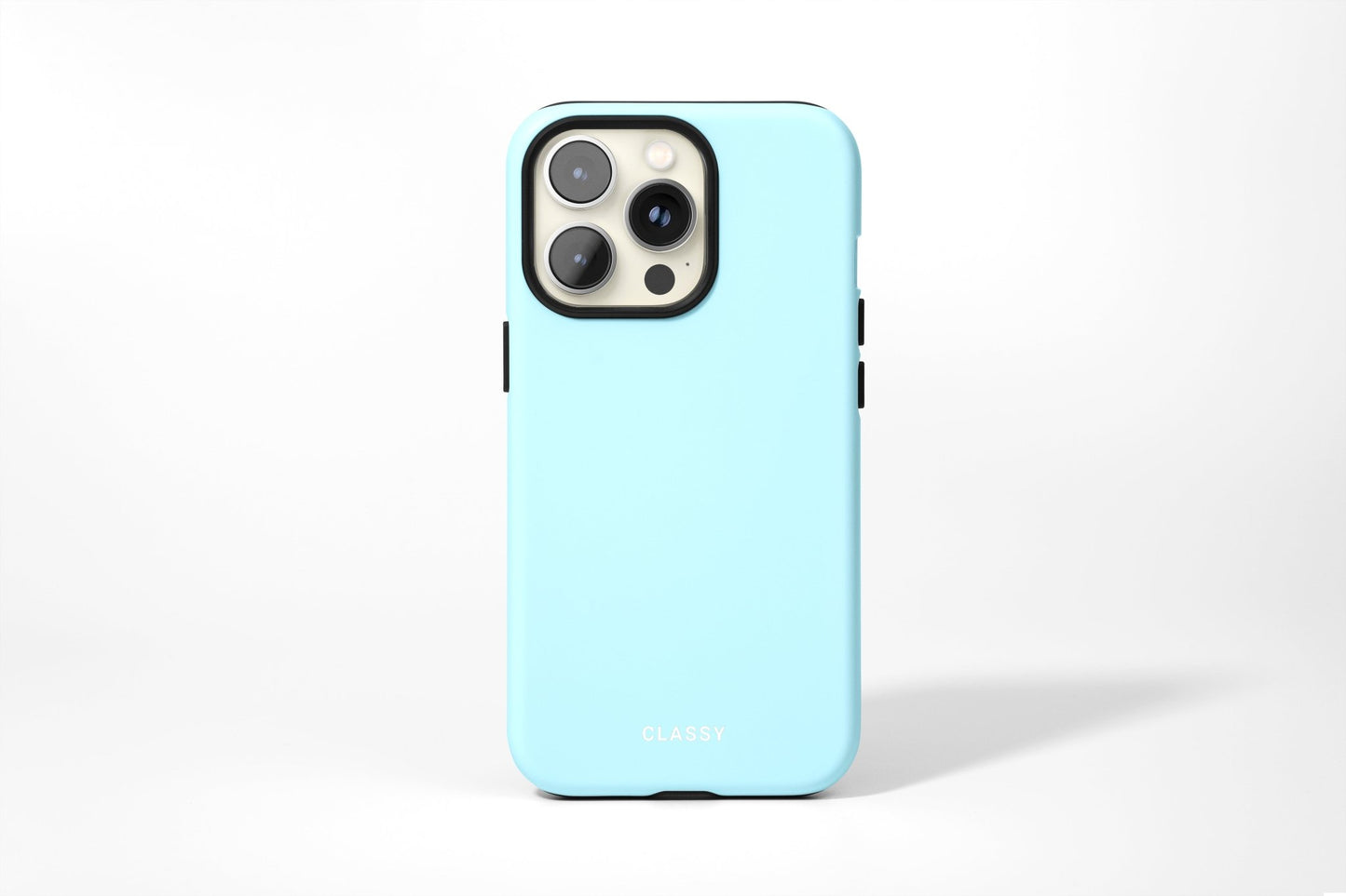 Light Blue Tough Case - Classy Cases - Phone Case - iPhone 14 - Glossy -
