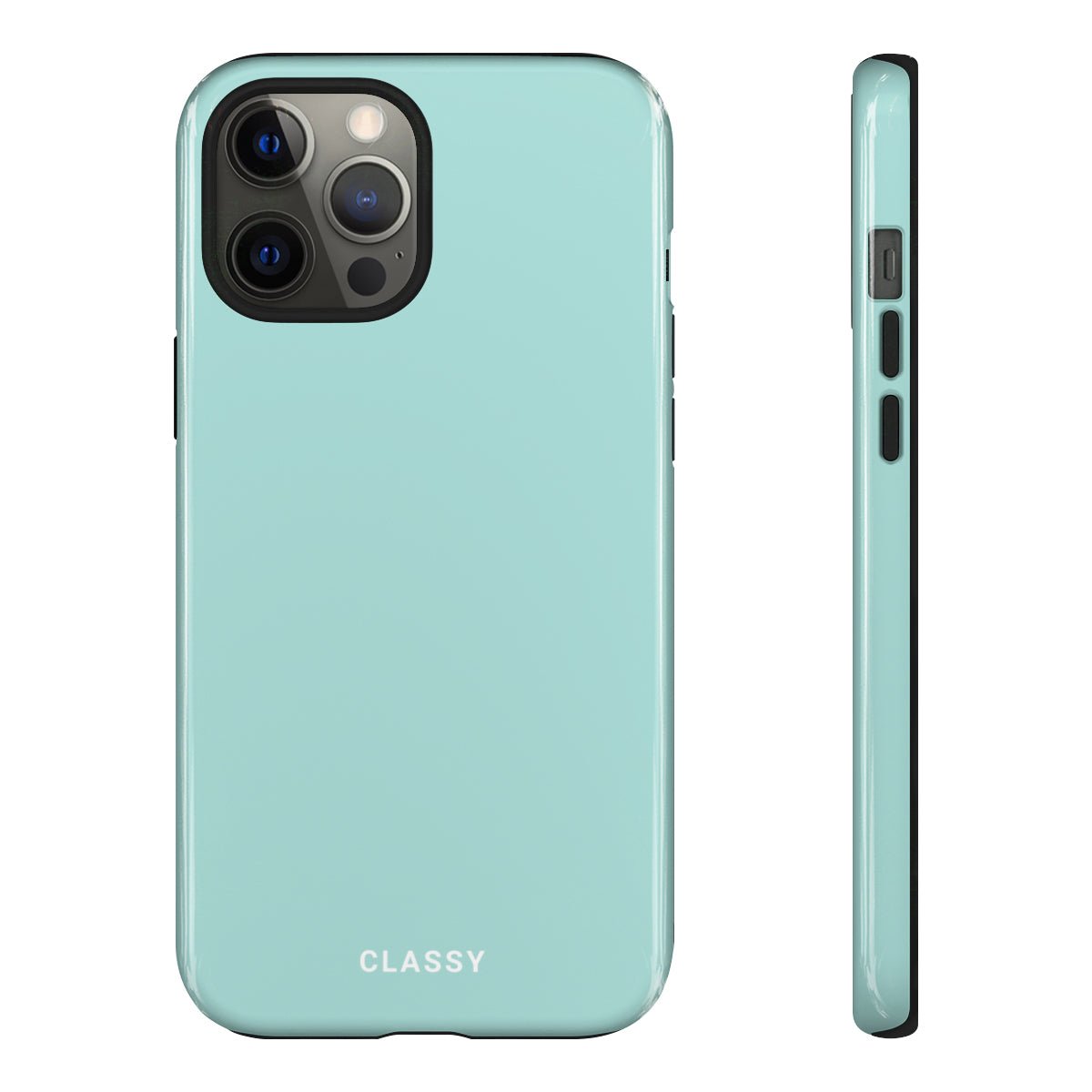 Light Blue Tough Case - Classy Cases - Phone Case - iPhone 14 - Glossy -