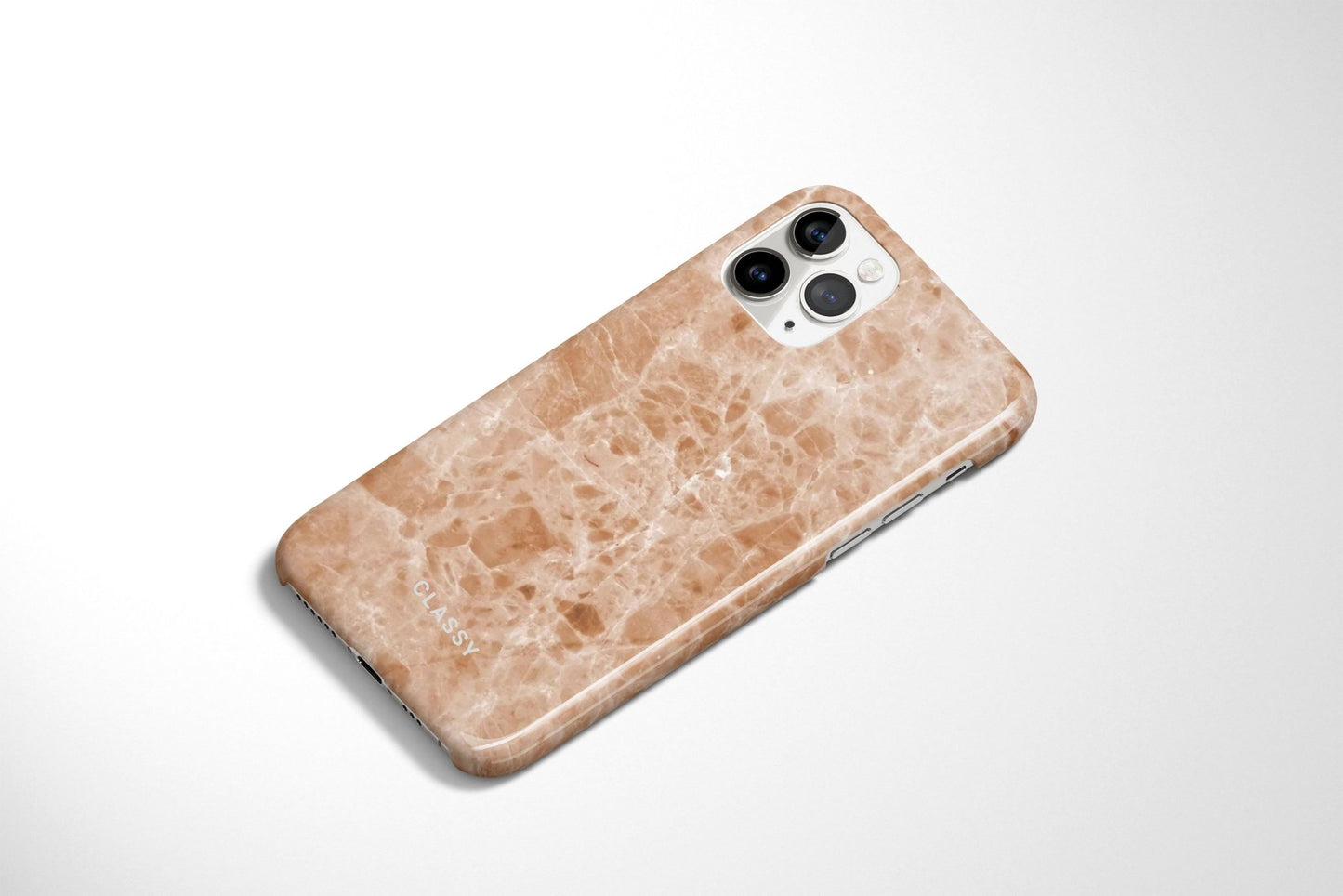 Light Brown Marble Snap Case - Classy Cases - Phone Case - iPhone 14 - Glossy -
