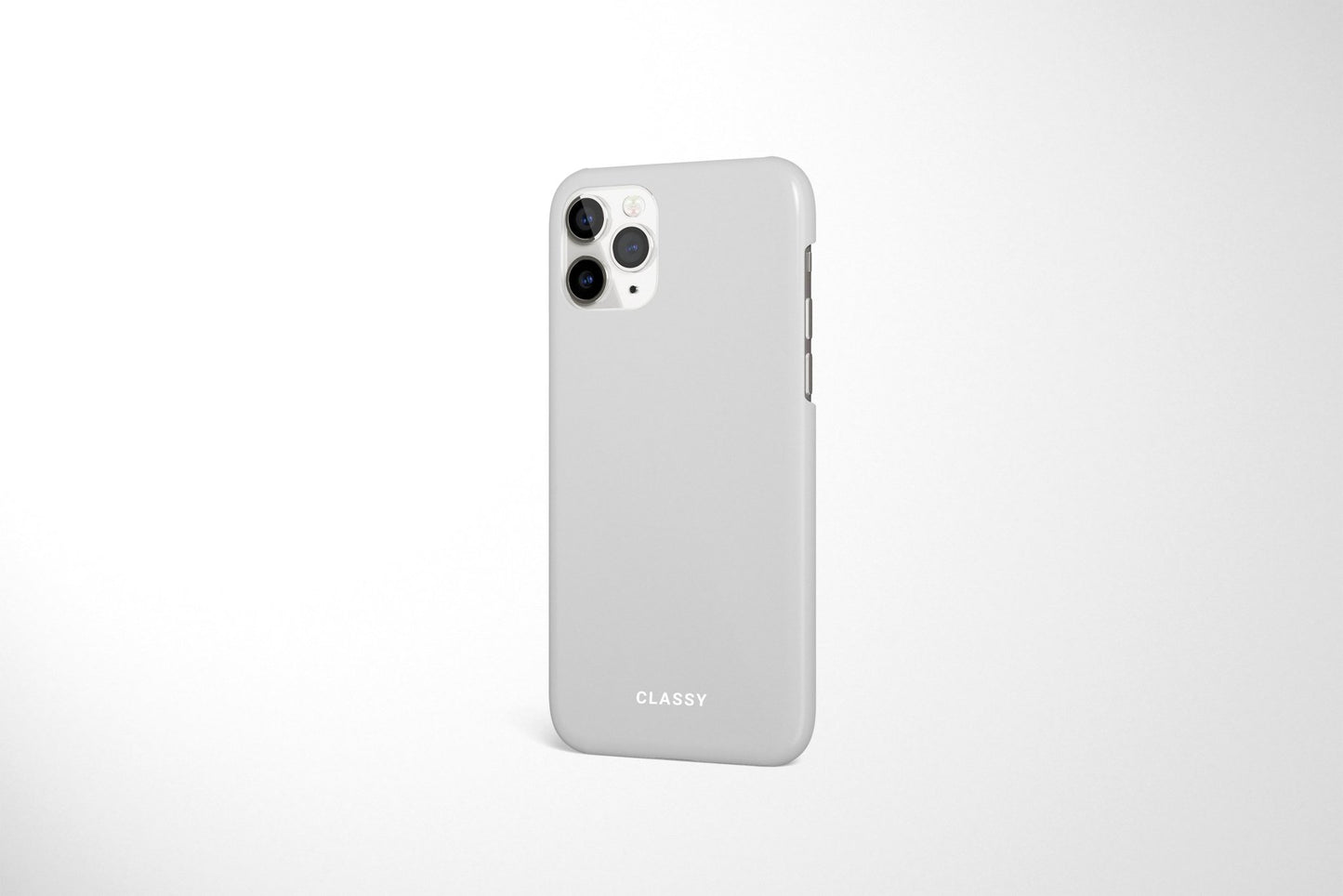 Light Gray Snap Case - Classy Cases - Phone Case - iPhone 14 - Glossy -