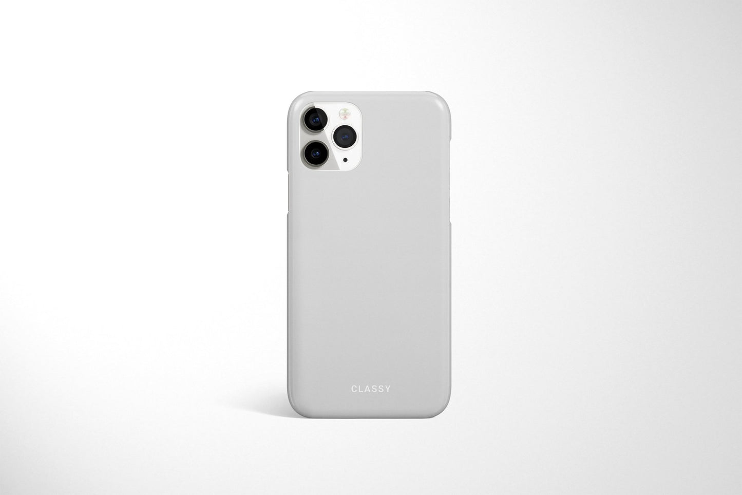 Light Gray Snap Case - Classy Cases - Phone Case - iPhone 14 - Glossy -
