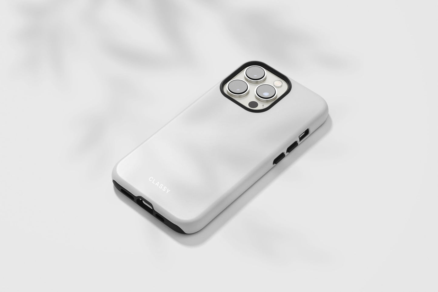 Light Gray Tough Case - Classy Cases - Phone Case - iPhone 14 - Glossy -