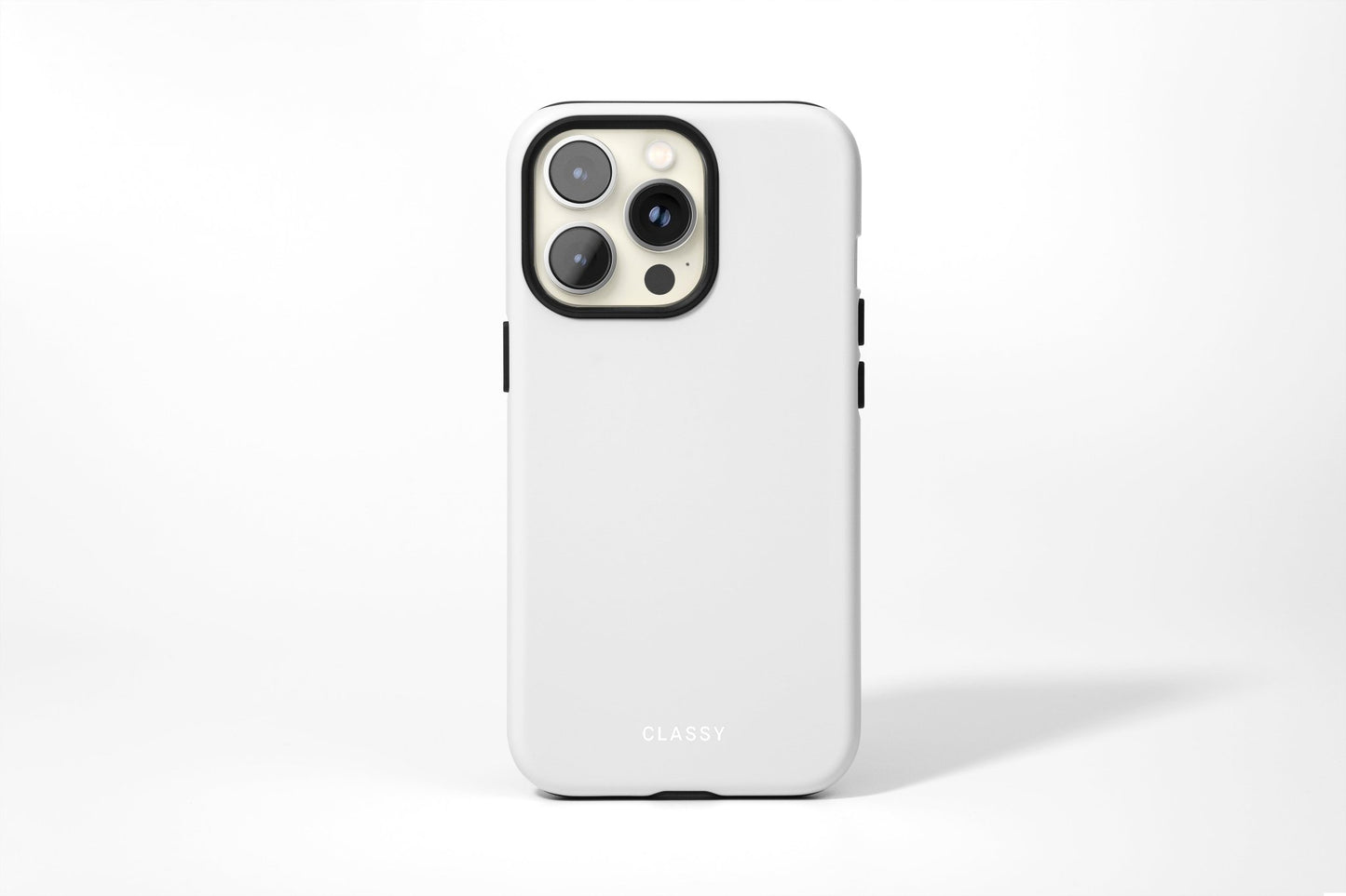 Light Gray Tough Case - Classy Cases - Phone Case - iPhone 14 - Glossy -
