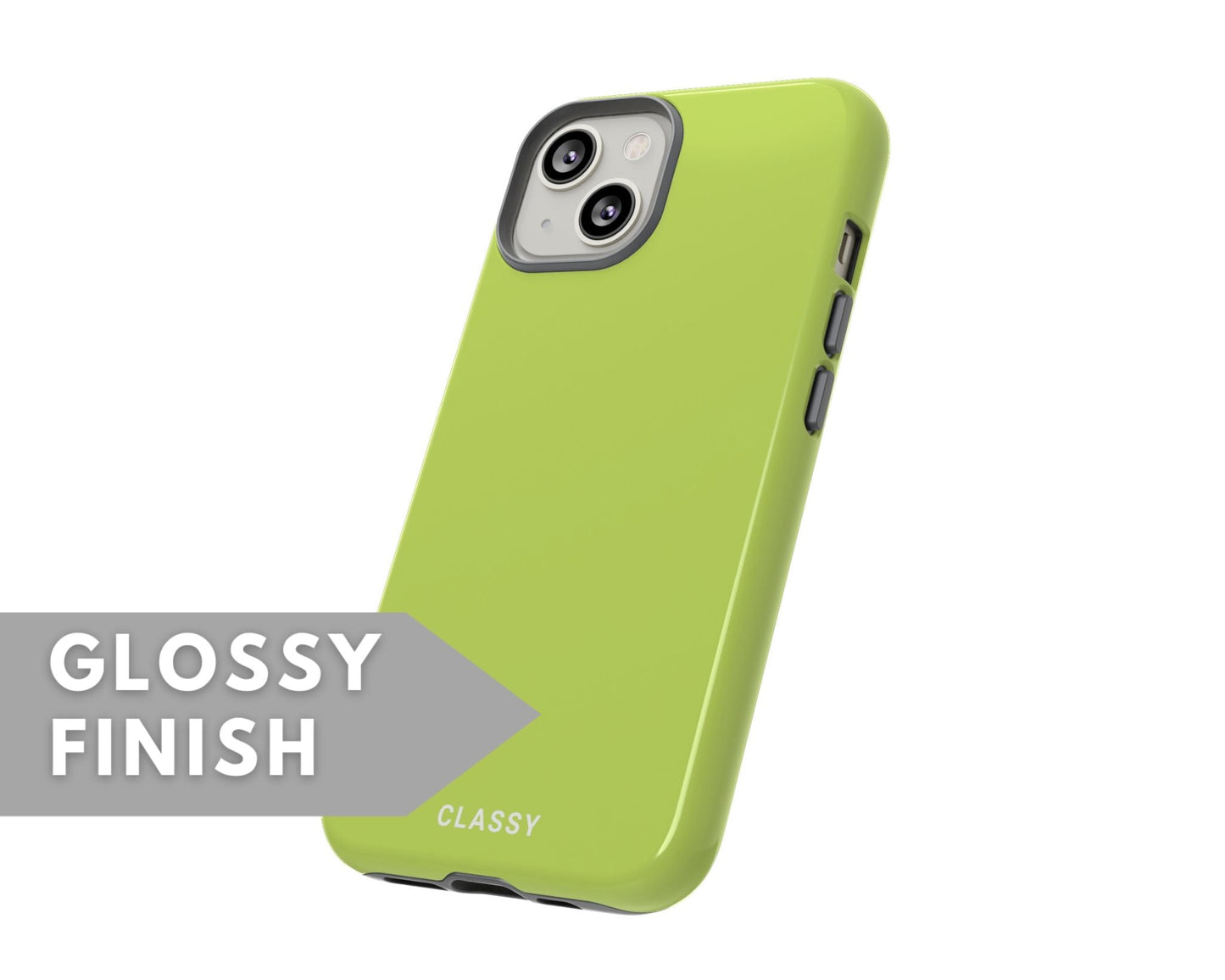 Light Green Tough Case - Classy Cases - Phone Case - iPhone 14 - Glossy -