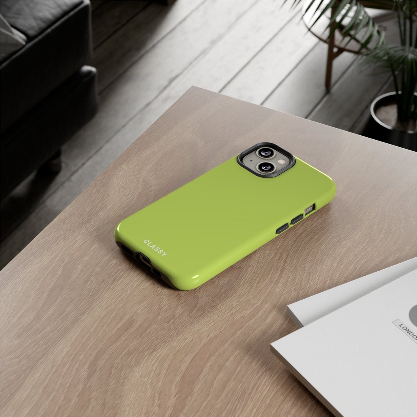 Light Green Tough Case - Classy Cases - Phone Case - iPhone 14 - Glossy -
