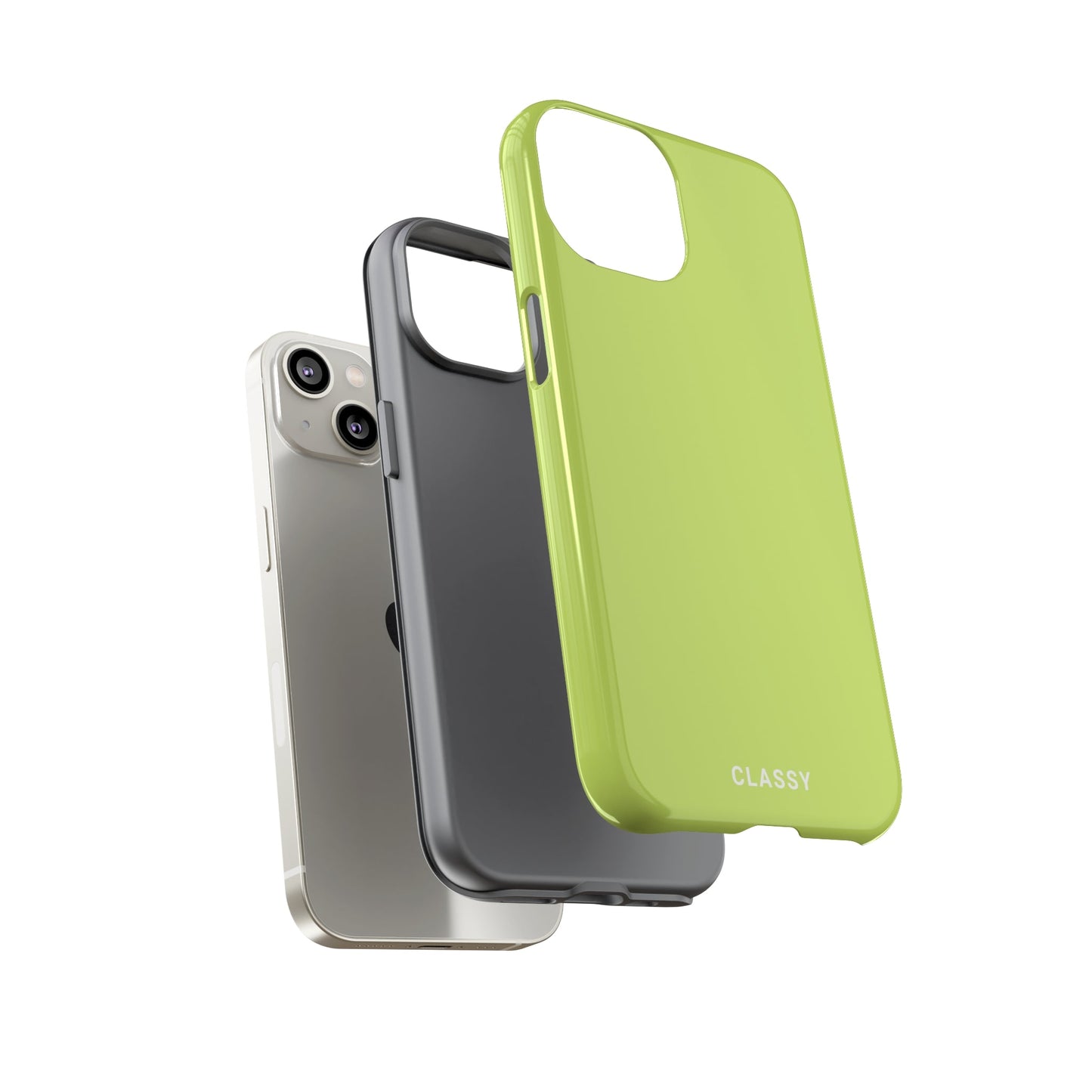 Light Green Tough Case - Classy Cases - Phone Case - iPhone 14 - Glossy -
