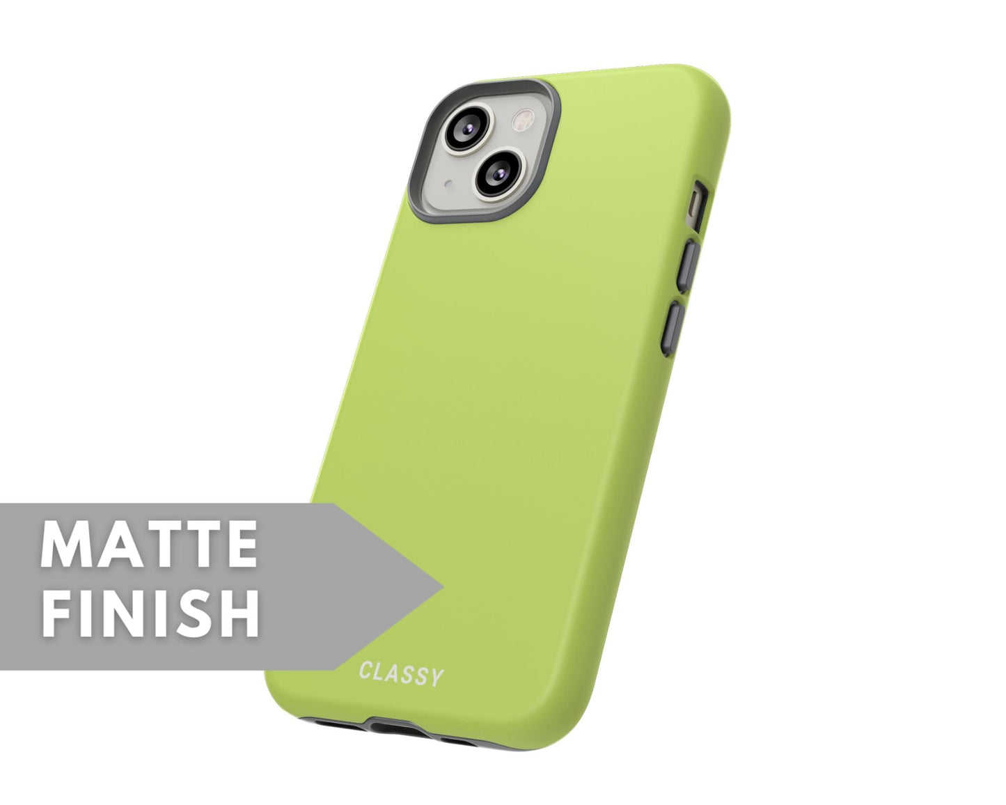 Light Green Tough Case - Classy Cases - Phone Case - iPhone 14 - Glossy -