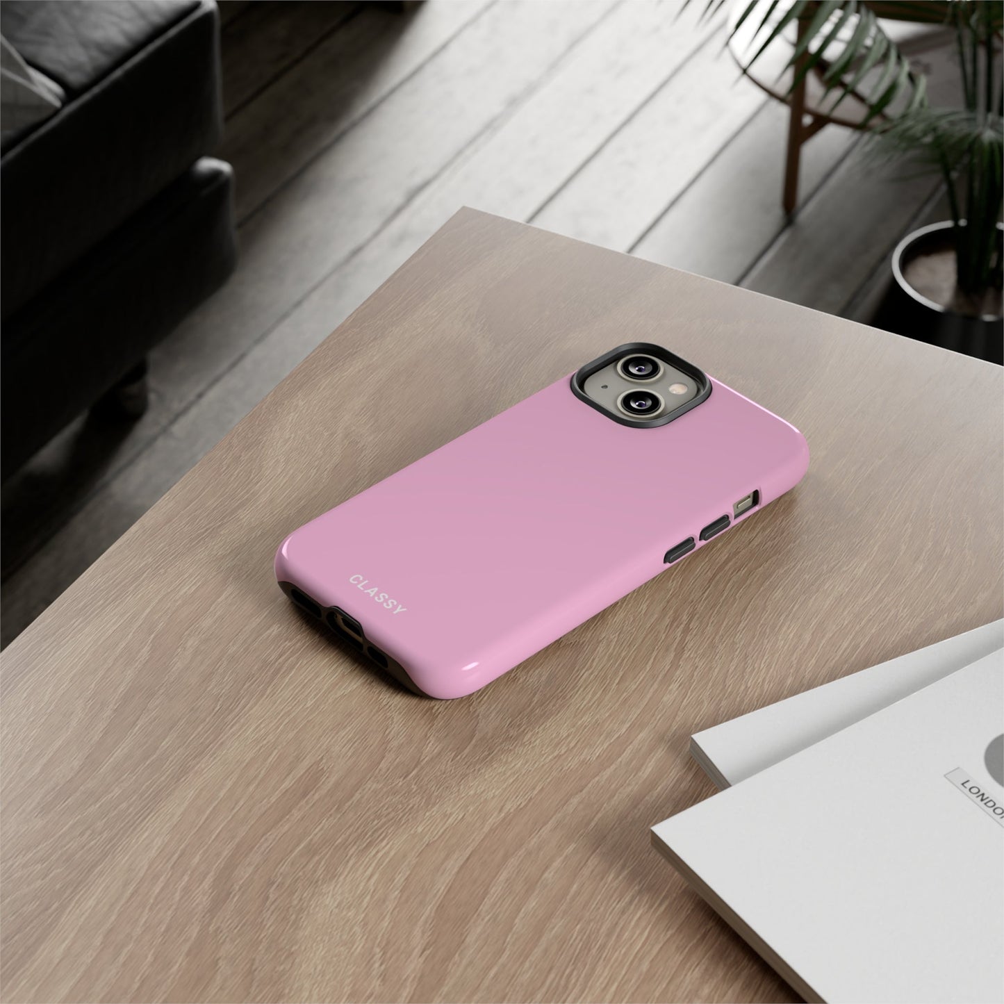 Light Pink Tough Case - Classy Cases - Phone Case - iPhone 14 - Glossy -
