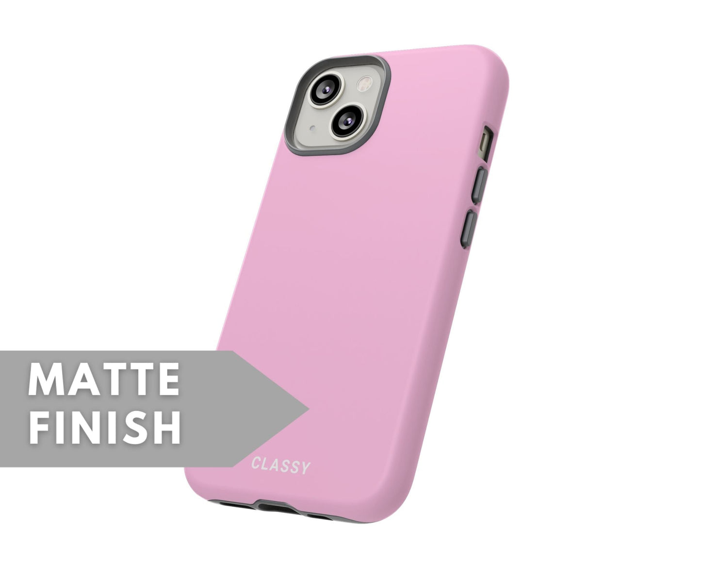 Light Pink Tough Case - Classy Cases - Phone Case - iPhone 14 - Glossy -