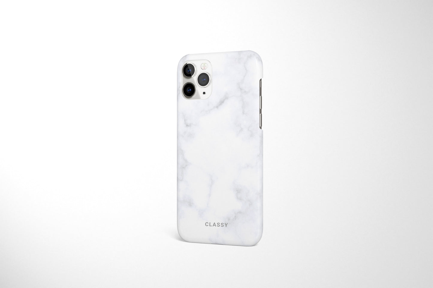 Light White Marble Snap Case - Classy Cases - Phone Case - iPhone 12 Pro Max - Glossy -