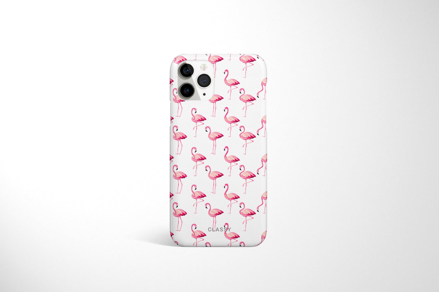 Little Flamingo White Snap Case - Classy Cases - Phone Case - iPhone 12 Pro Max - Glossy -