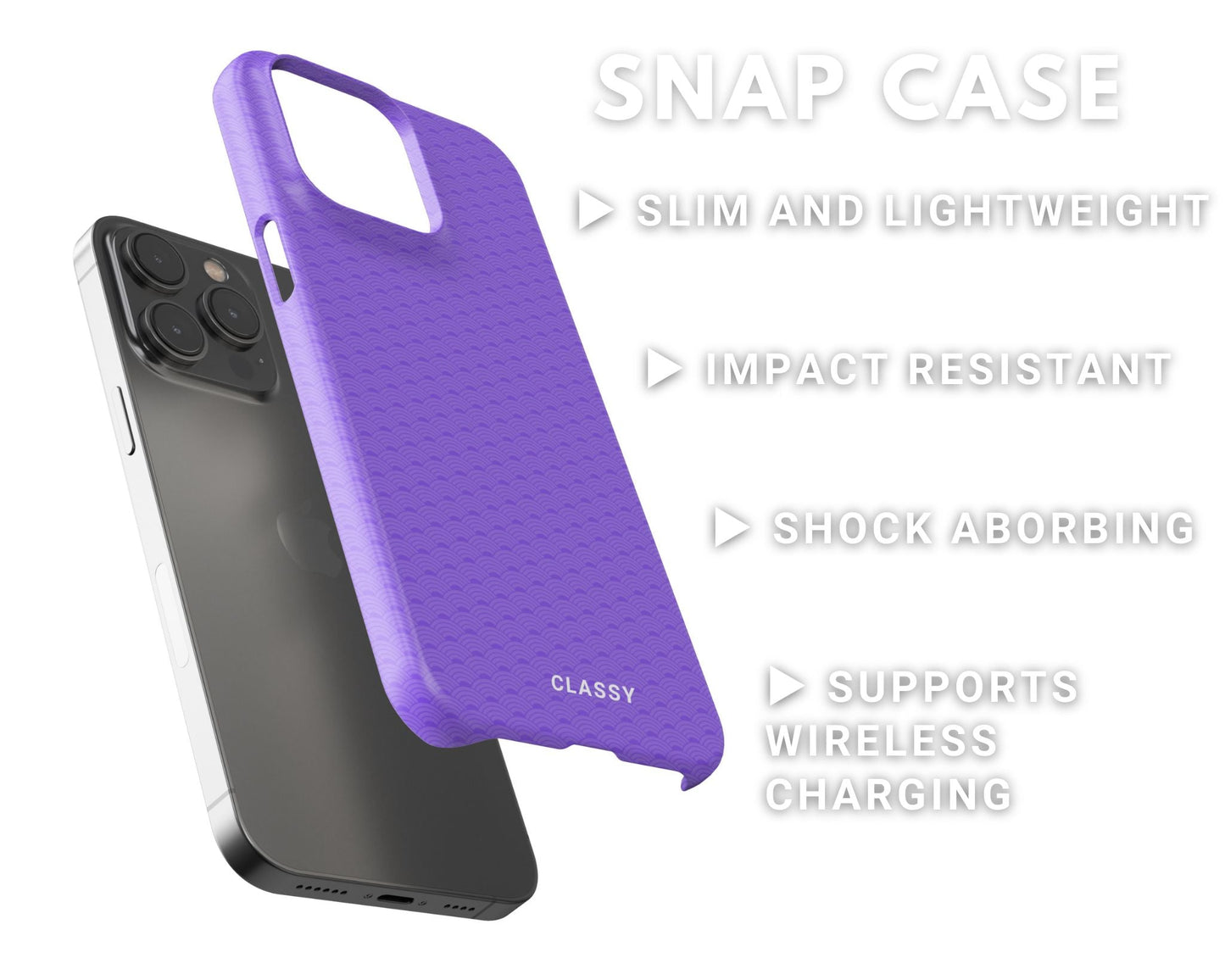 Little Purple Circles Snap Case - Classy Cases - Phone Case - iPhone 14 - Glossy -