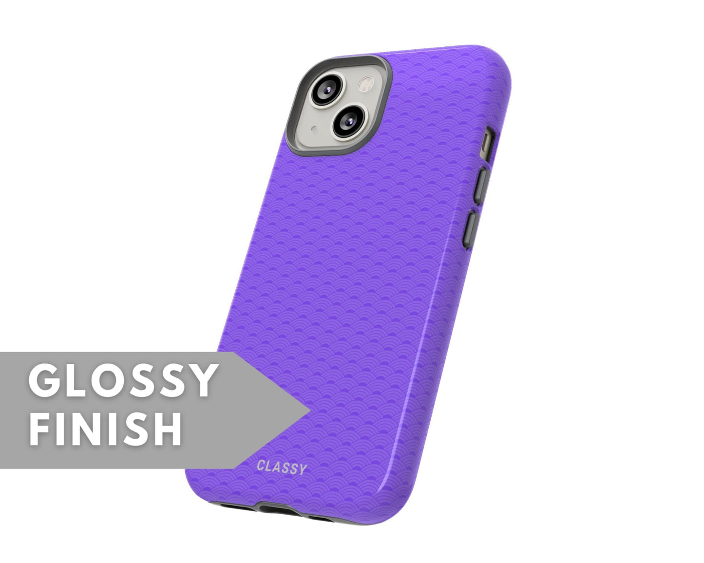 Little Purple Circles Tough Case - Classy Cases - Phone Case - iPhone 14 - Glossy -