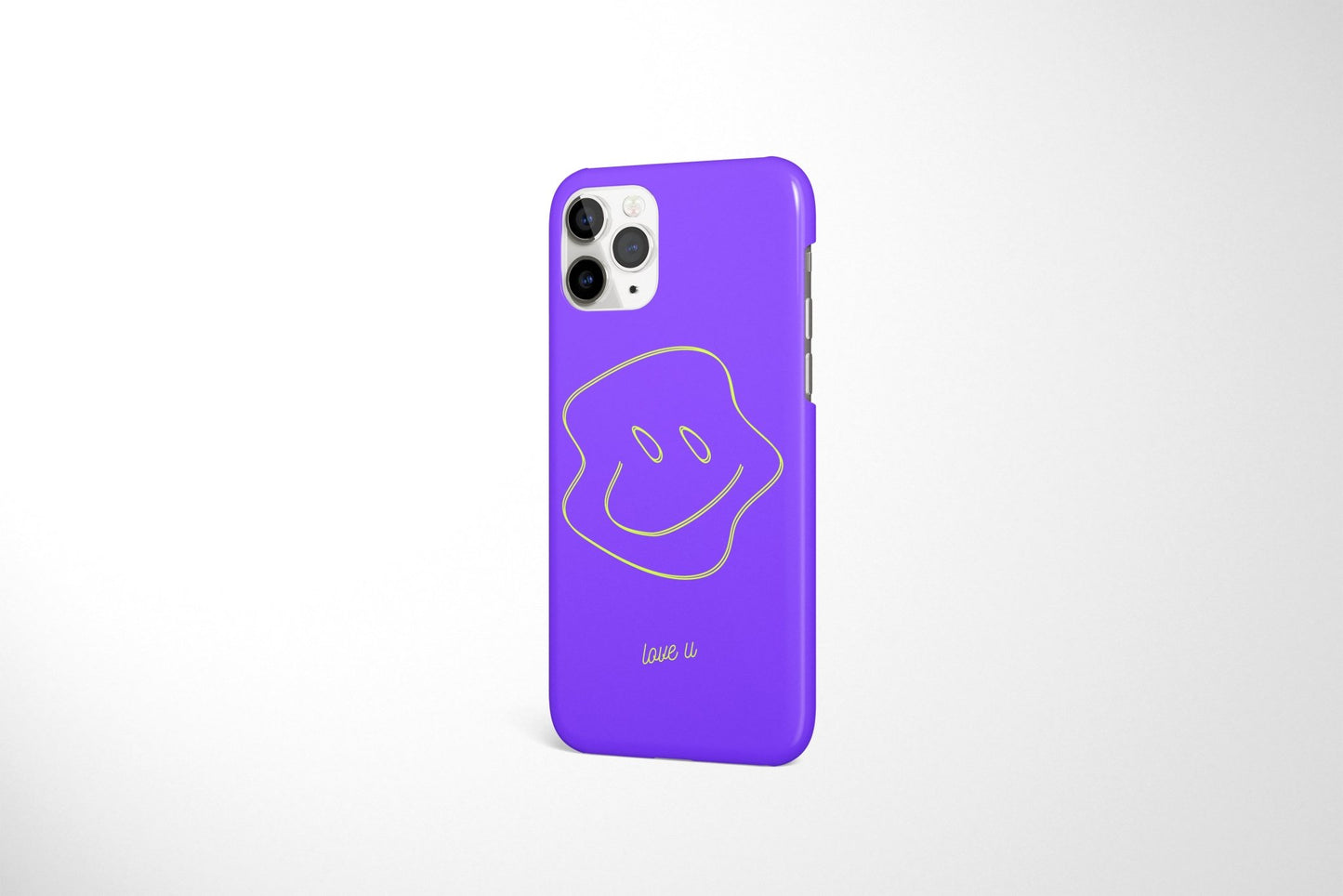 love u Purple Snap Case - Classy Cases - Phone Case - iPhone 14 - Glossy -