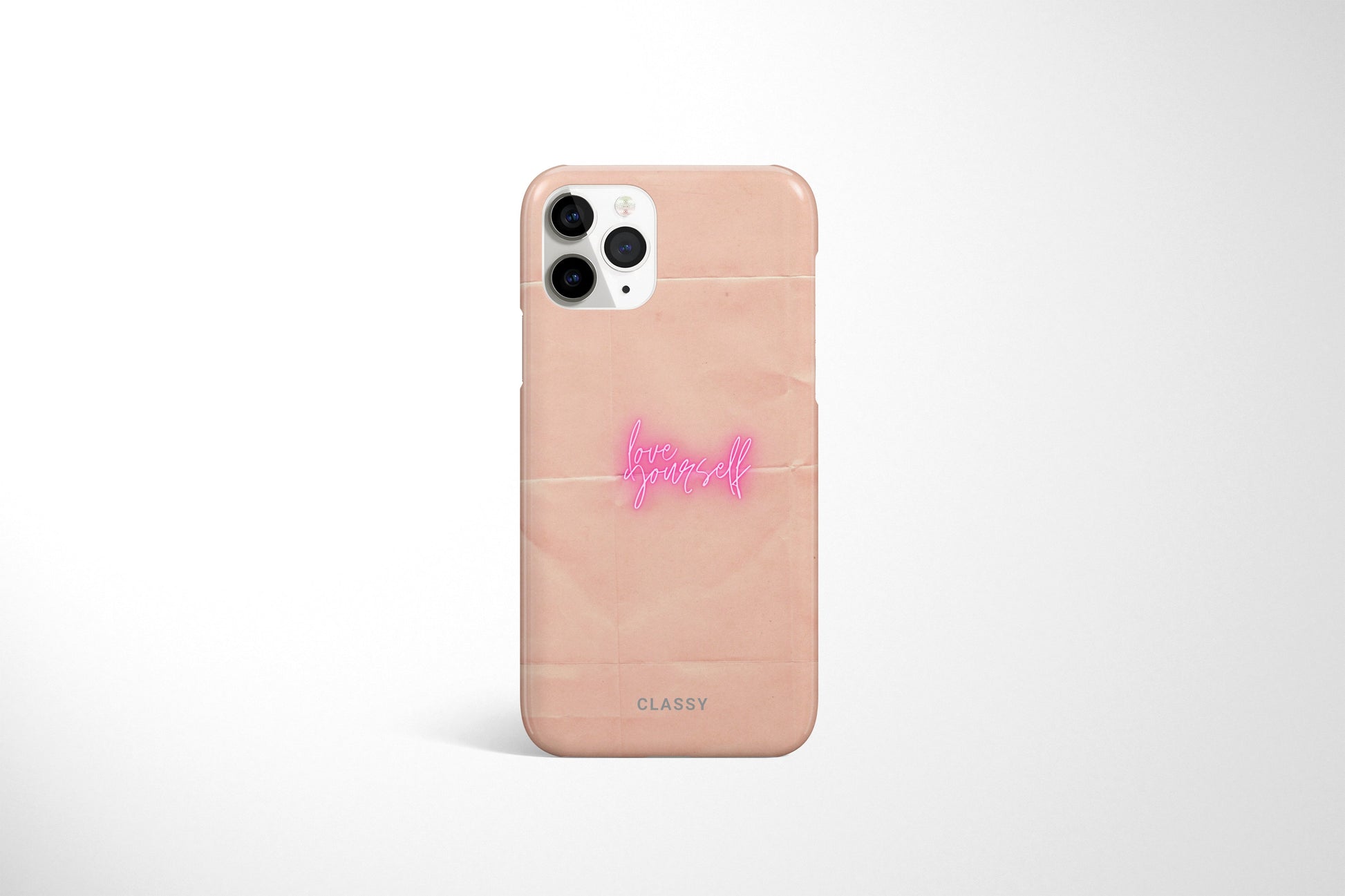 Love Yourself Brown Snap Case - Classy Cases