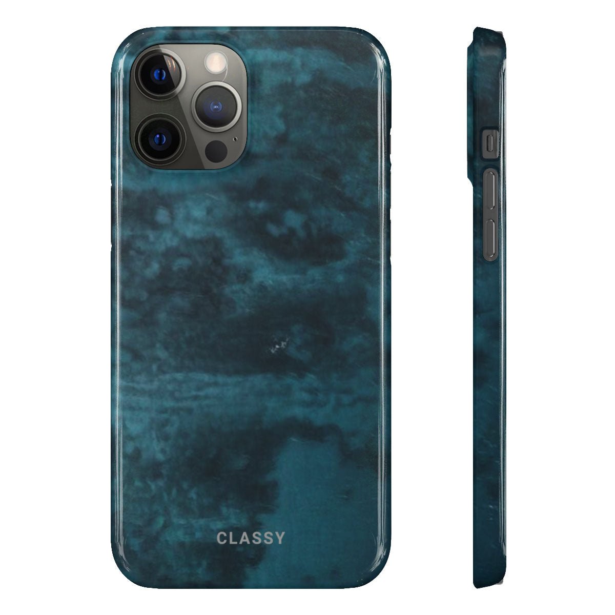 Navy Ocean Snap Case - Classy Cases - Phone Case - iPhone 12 Pro Max - Glossy -