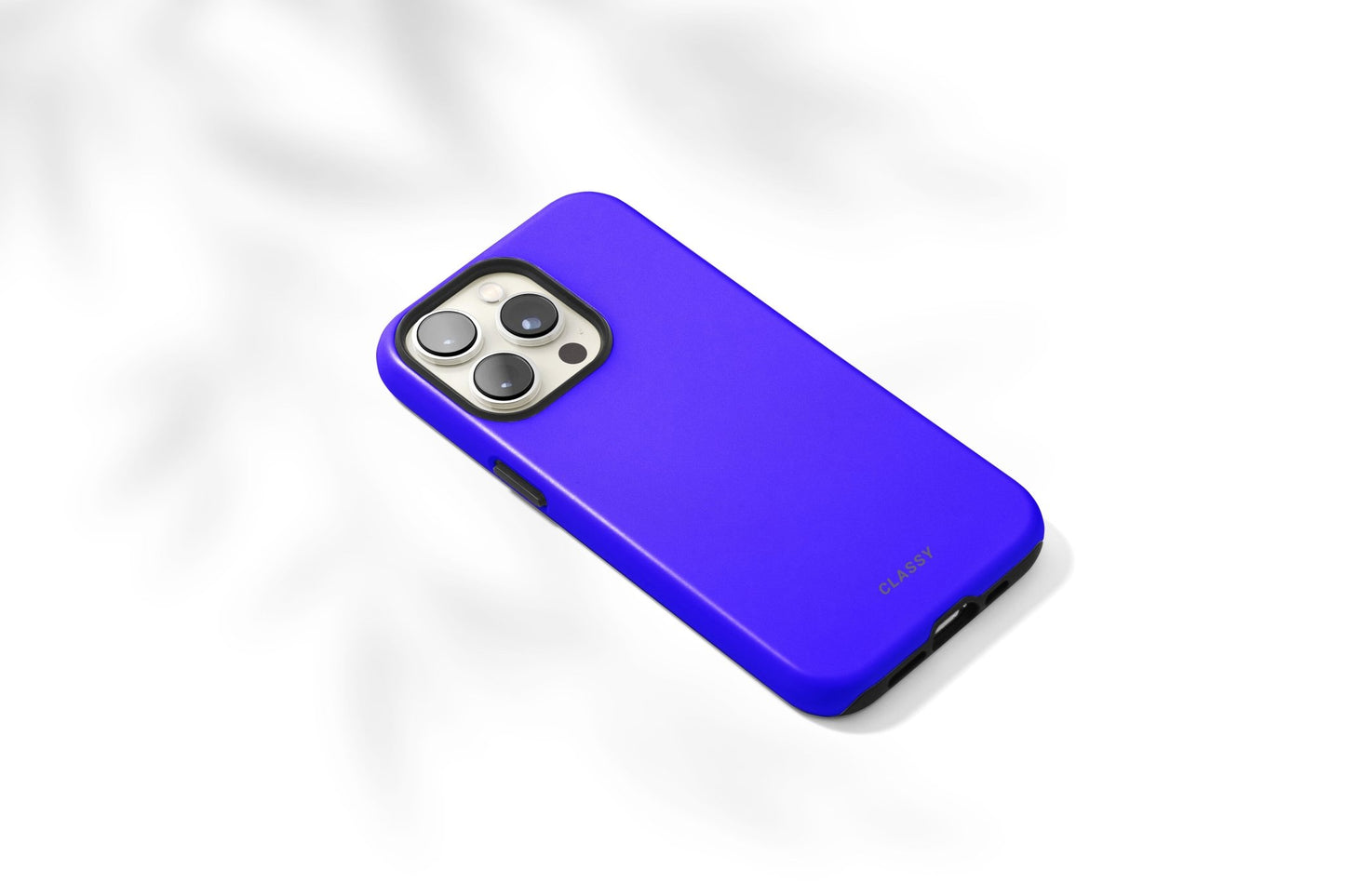 Neon Navy Blue Tough Case - Classy Cases - Phone Case - iPhone 14 - Glossy -