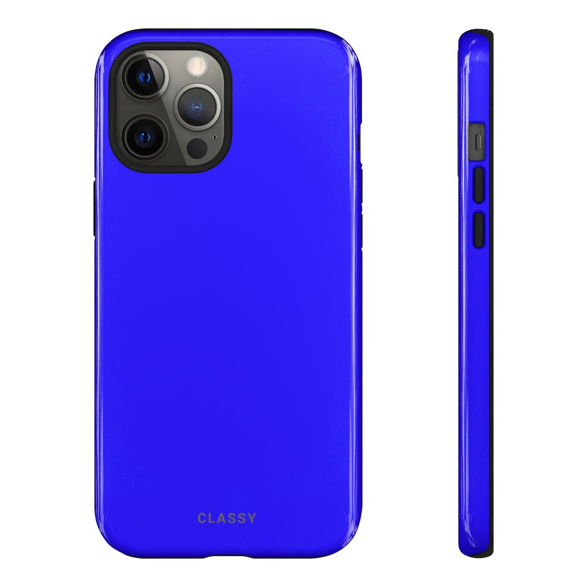 Neon Navy Blue Tough Case - Classy Cases - Phone Case - iPhone 14 - Glossy -