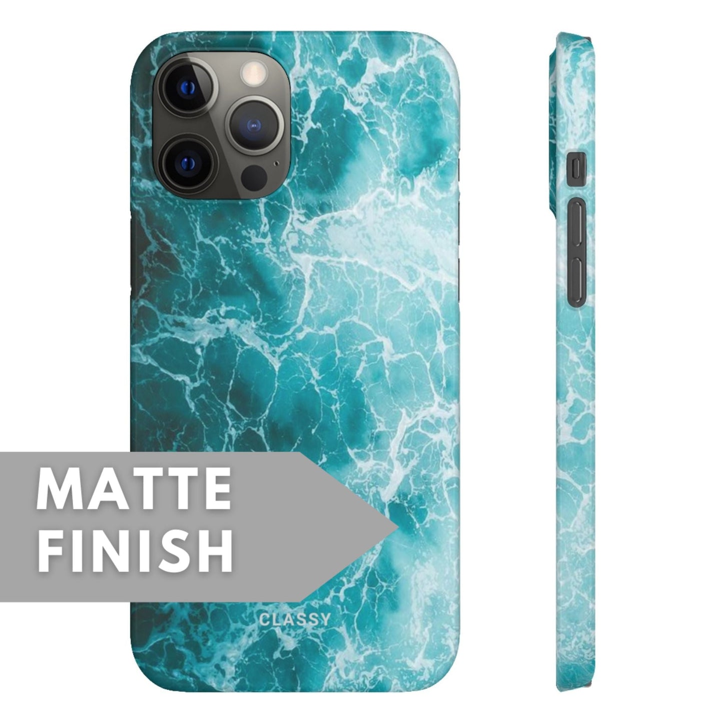 Ocean Breeze Snap Case - Classy Cases - Phone Case - iPhone 12 Pro Max - Glossy -