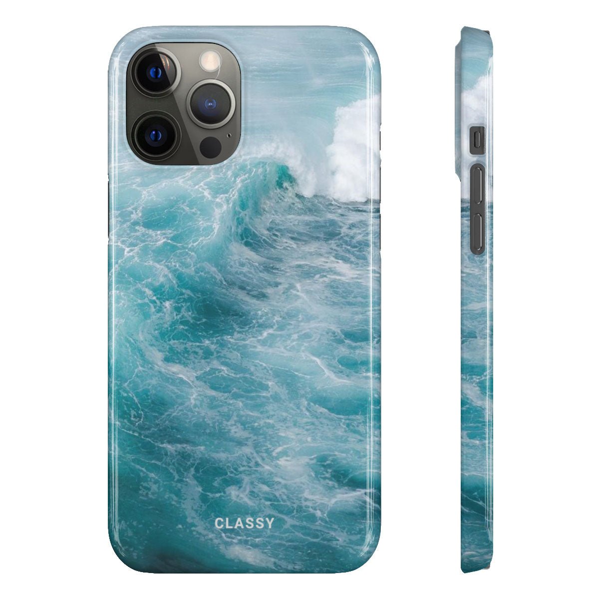 Ocean Waves Snap Case - Classy Cases - Phone Case - iPhone 12 Pro Max - Glossy -